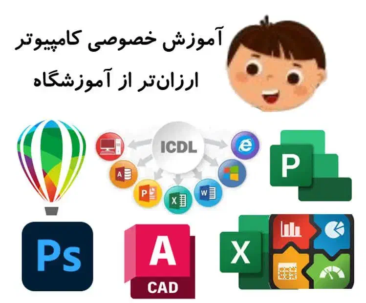 تدریس خصوصی کامپیوتر -اتوکد،فتوشاپ،کورل،پراجکت|خدمات آموزشی|اندیشه, اندیشه فاز ۴|دیوار