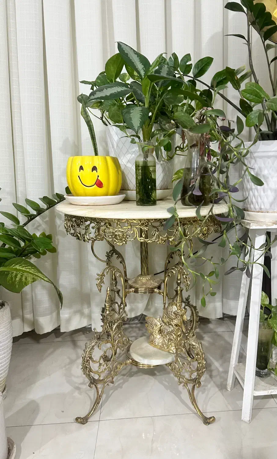 میز خاطره برنجی|میز تلفن|نسیم‌شهر, |دیوار