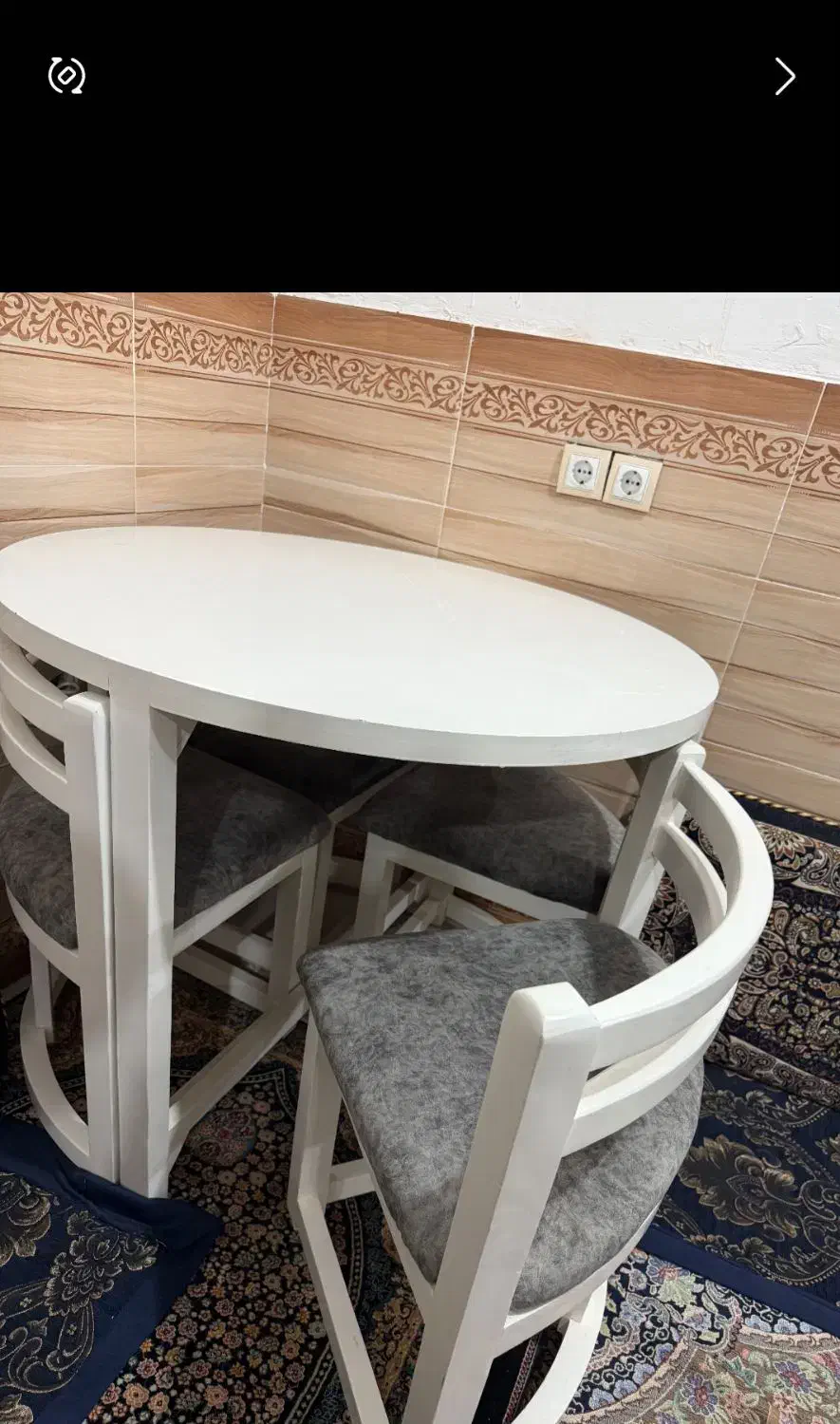 میز ناهار خوری کم جا|میز و صندلی غذاخوری|جیرفت, |دیوار