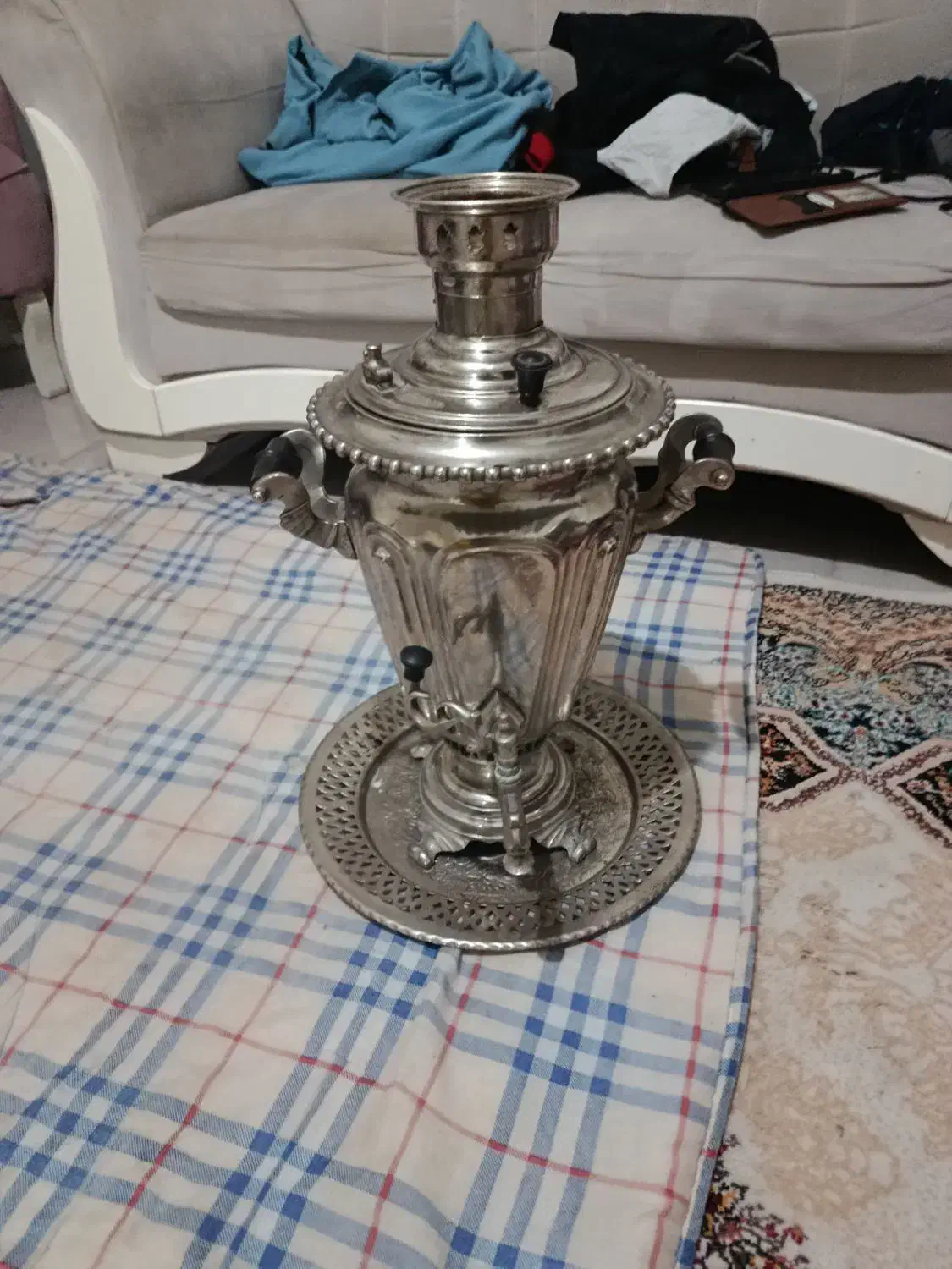 سماور ذغالی روسی|سماور، چای‌ساز، قهوه‌ساز|محمدشهر, جعفرآباد|دیوار