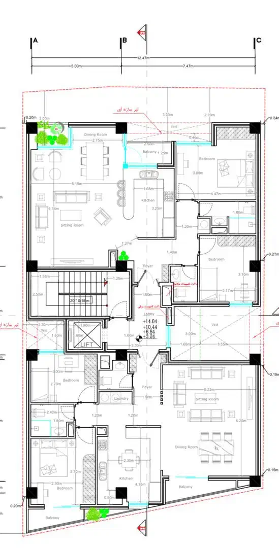 پیش فروش اپارتمان ۱۲۰ متری، بخشی|پیشفروش املاک|نوشهر, |دیوار