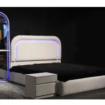 تخت خواب مدل tedlچراغدار//تولیدی رادفر|تخت و سرویس خواب|خمینی‌شهر, |دیوار