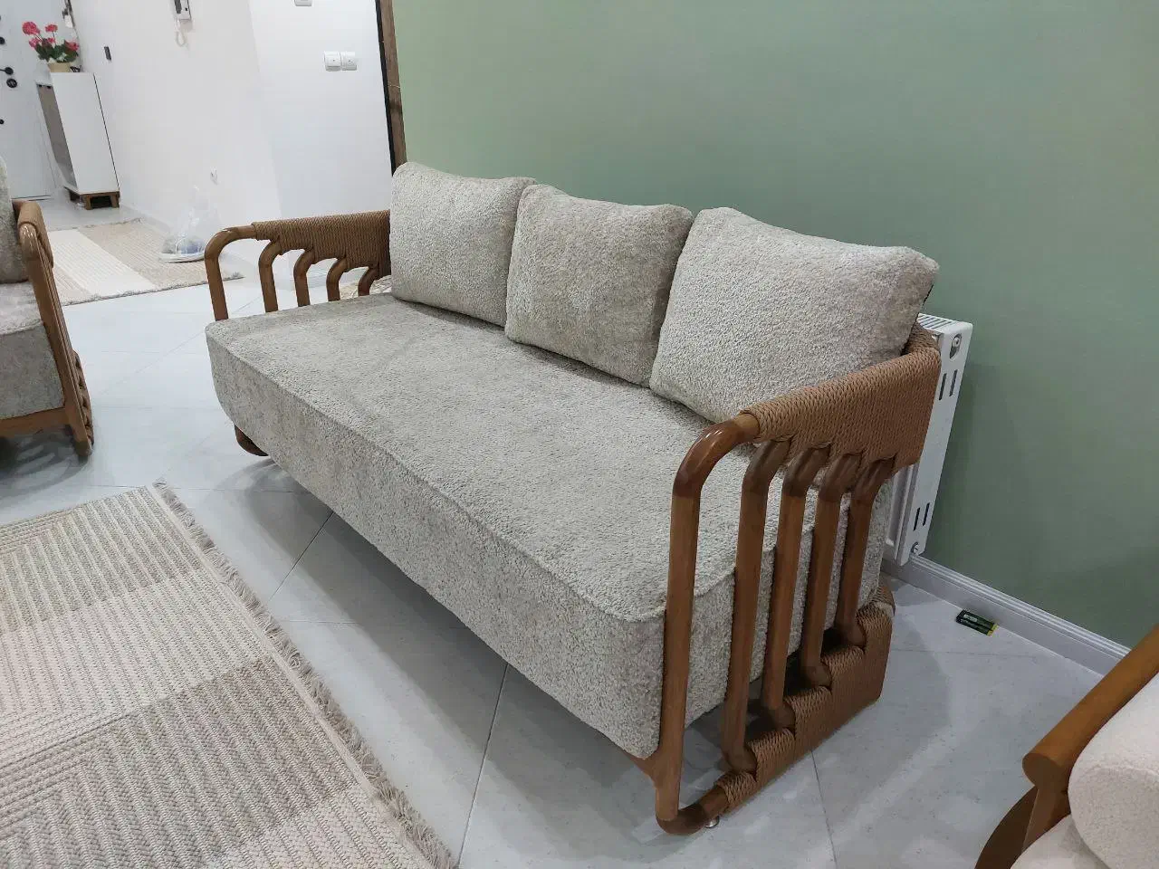 مبل تمام چوب راش|مبلمان خانگی و میز عسلی|مشهد, چهارچشمه|دیوار