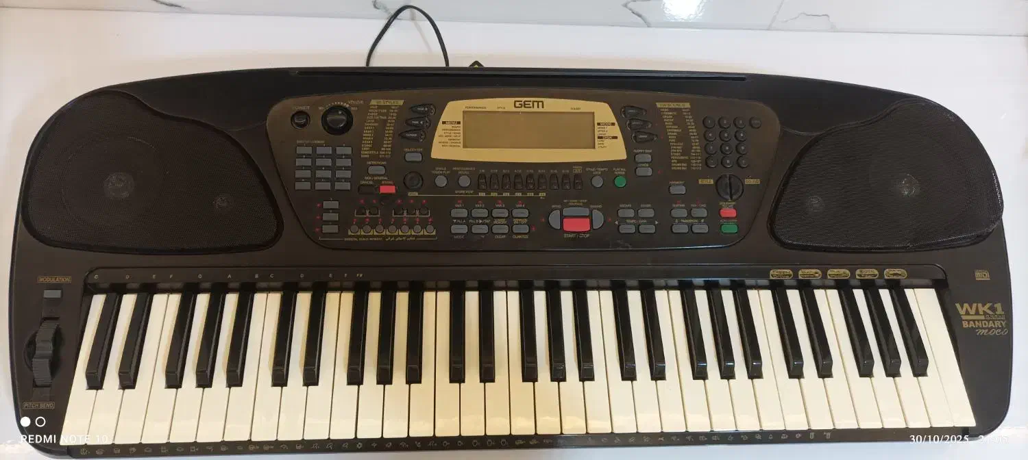 ارگ GEM درحد نو (مخصوص برای آموزش)|پیانو، کیبورد، آکاردئون|سلماس, |دیوار