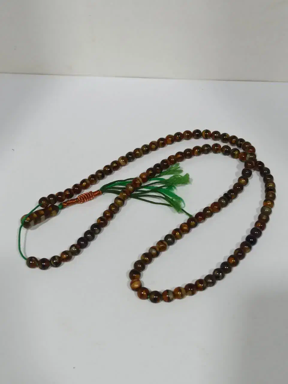 تسبیح عقیق چشم‌ ببری قدیمی قدیمی|زیورآلات و اکسسوری|خرم‌آباد, |دیوار