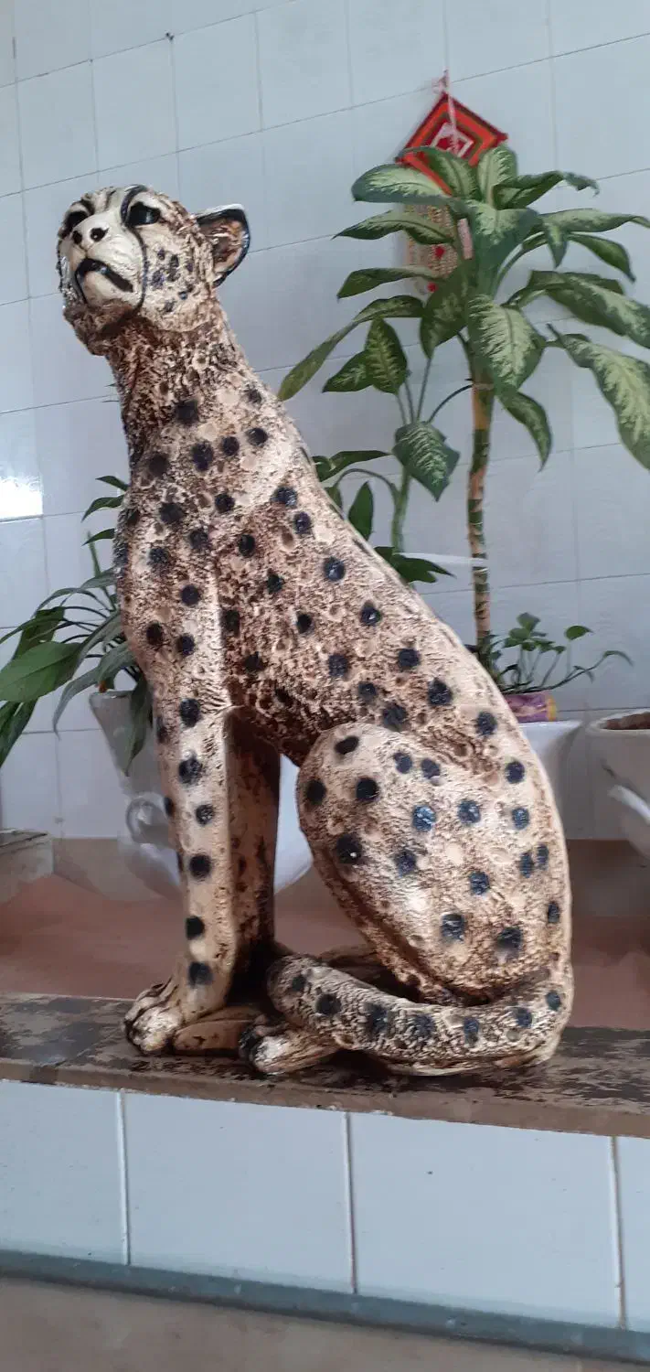 مجسمه پلنگ|مجسمه، تندیس، ماکت|خرمآباد, |دیوار