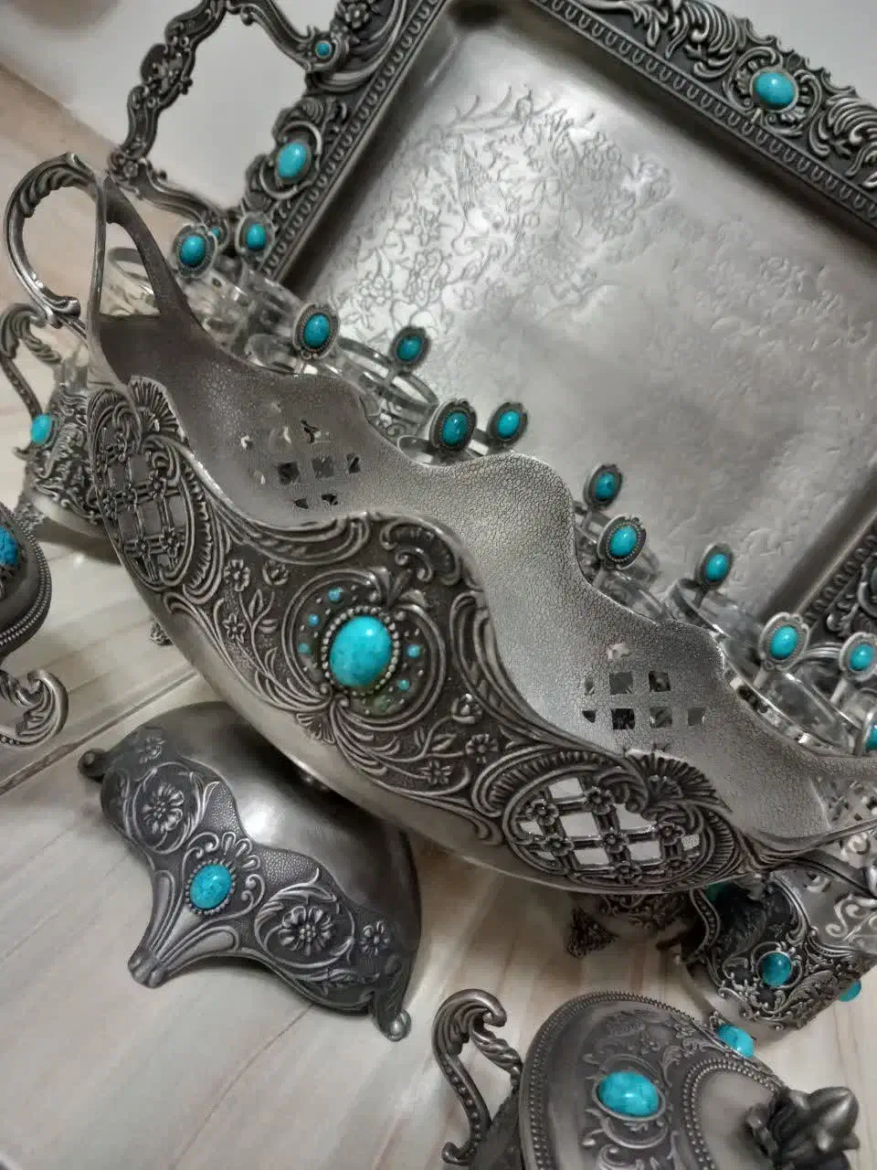 سرویس پذیرایی سیلور|ظروف سرو و پذیرایی|بروجرد, |دیوار