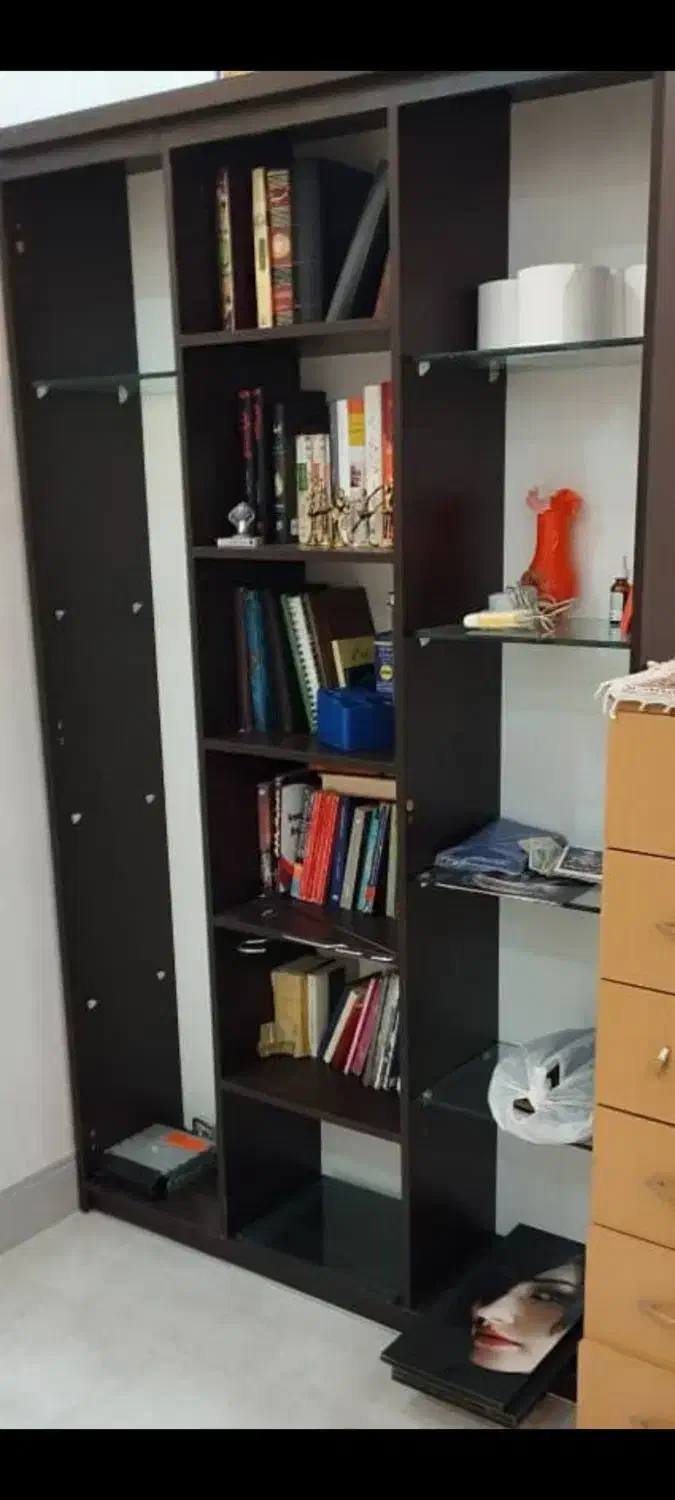 کتابخانه و دراور|کتابخانه، شلف، قفسه‌های دیواری|بوشهر, |دیوار