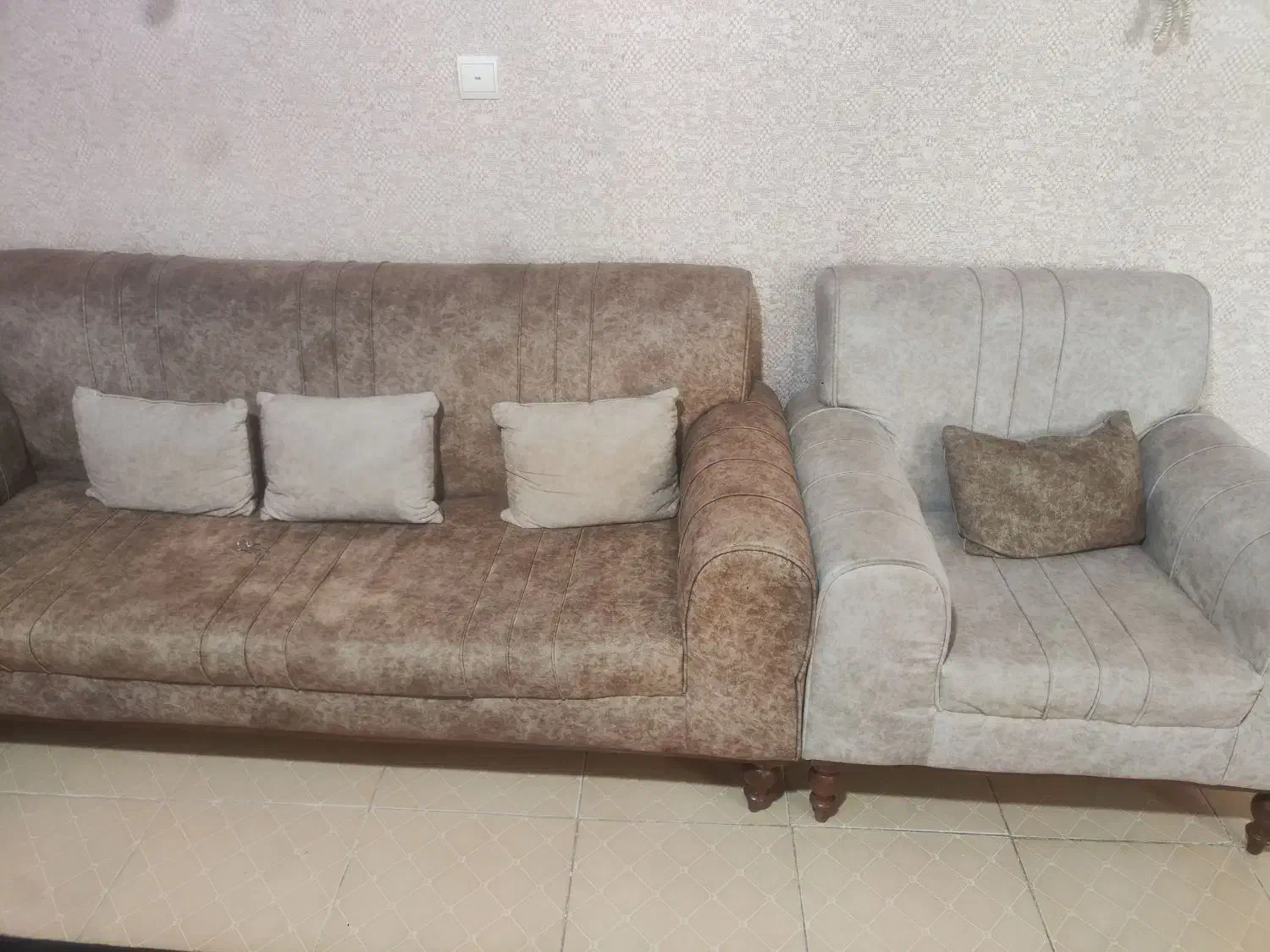 مبل ۷ نفر|مبلمان خانگی و میز عسلی|چهارباغ, |دیوار