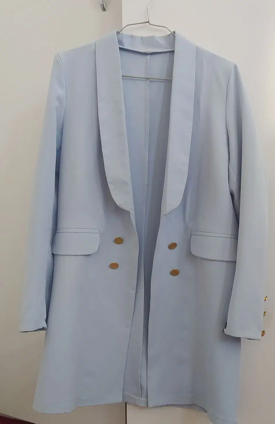 مانتو کرپ آبی آسمانی|لباس|سبزوار, همت|دیوار