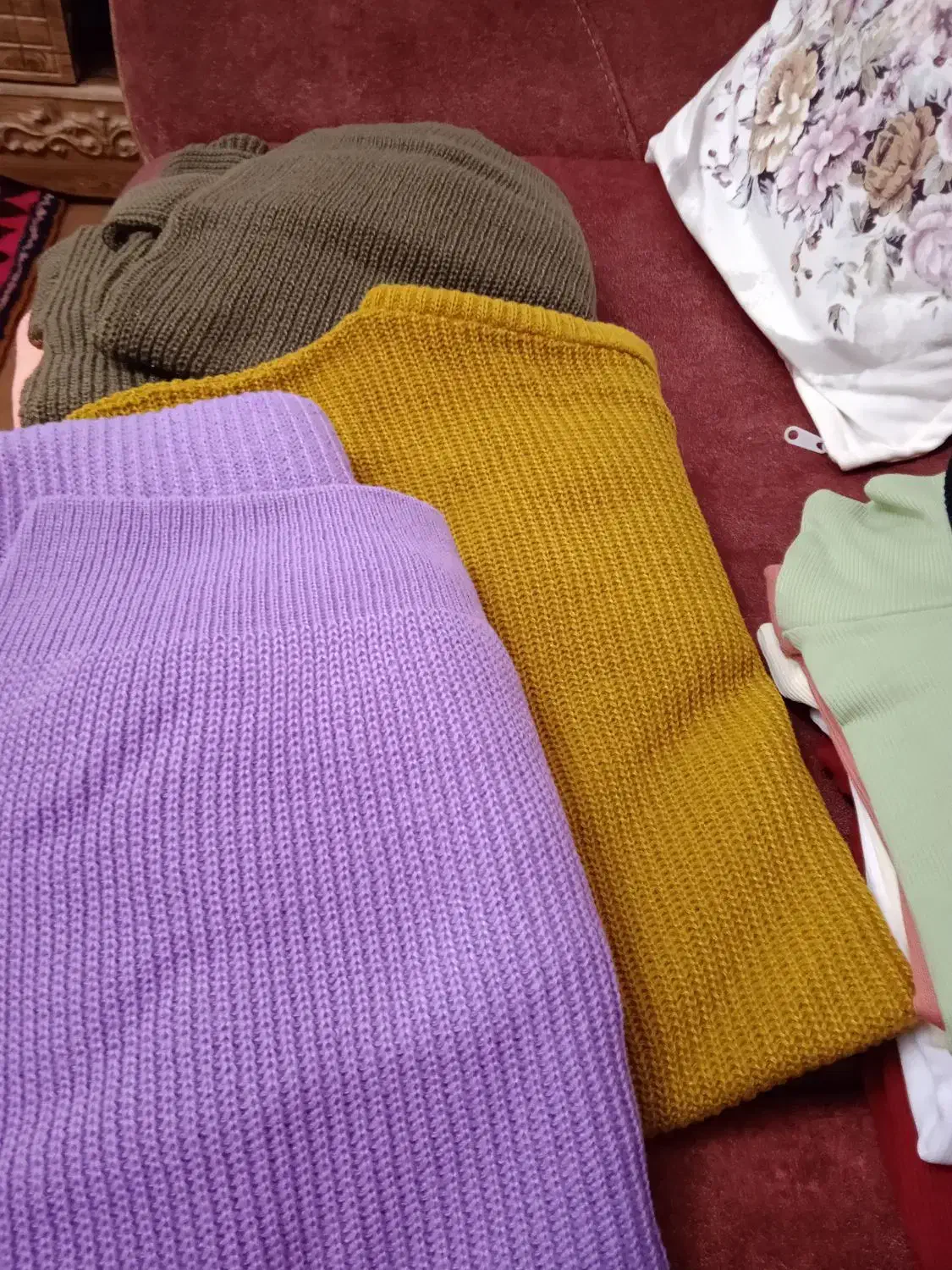 پولیوربافت یقه اسکی شل دررنگبندی های موجود|لباس|تبریز, |دیوار