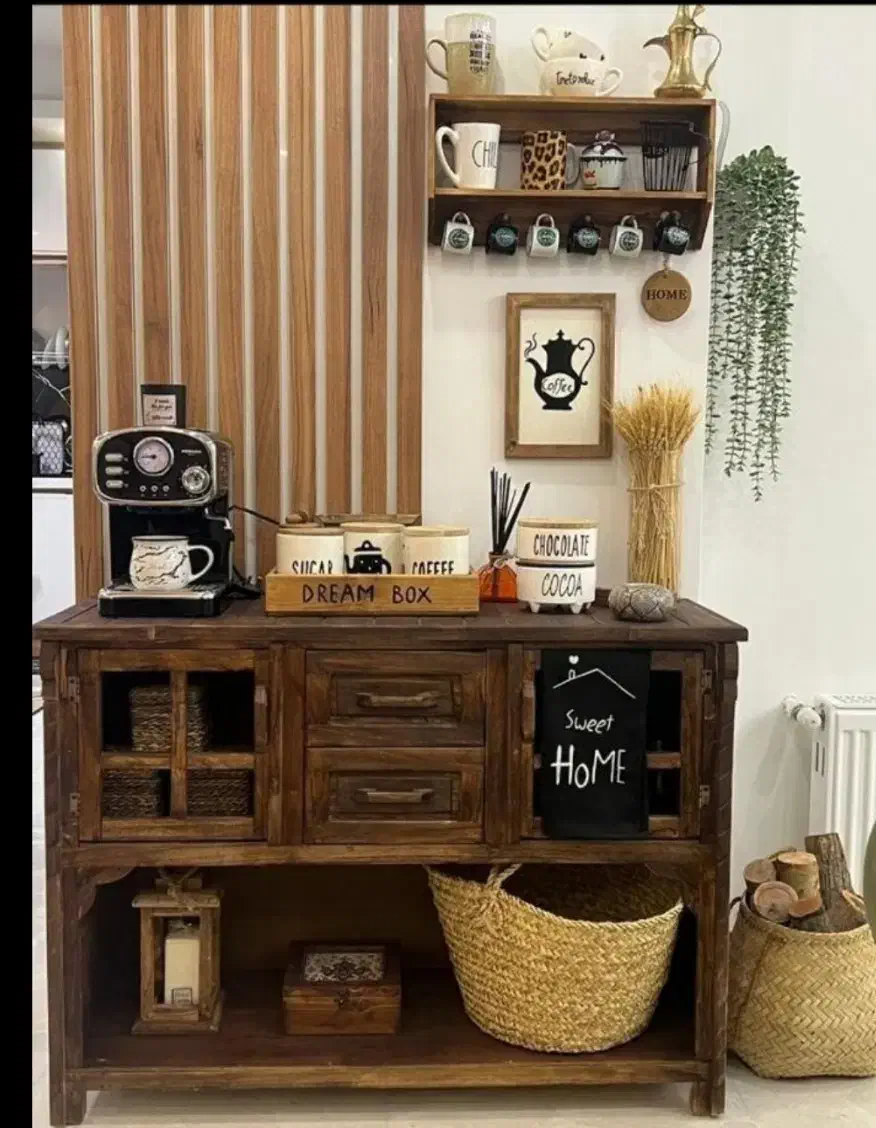 کافی بار، کافیبار،کنسول،کمد چوبی روستیک|بوفه، ویترین، کنسول|تهران, صادقیه|دیوار