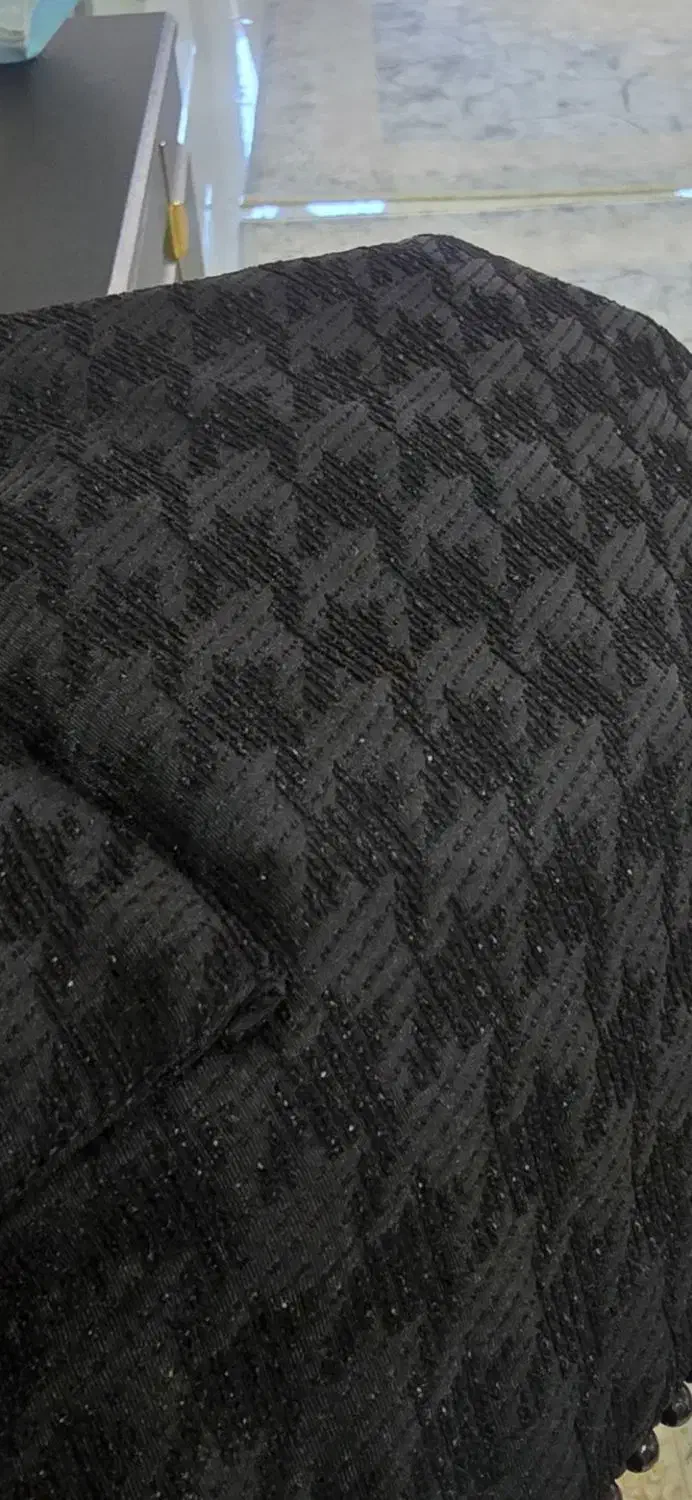 ۲متر پارچه ژاکارد مشکی|لباس|خرم‌آباد, |دیوار