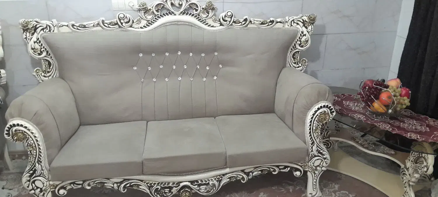 مبل ۷نفره سلطنتی|مبلمان خانگی و میز عسلی|باقرشهر, |دیوار