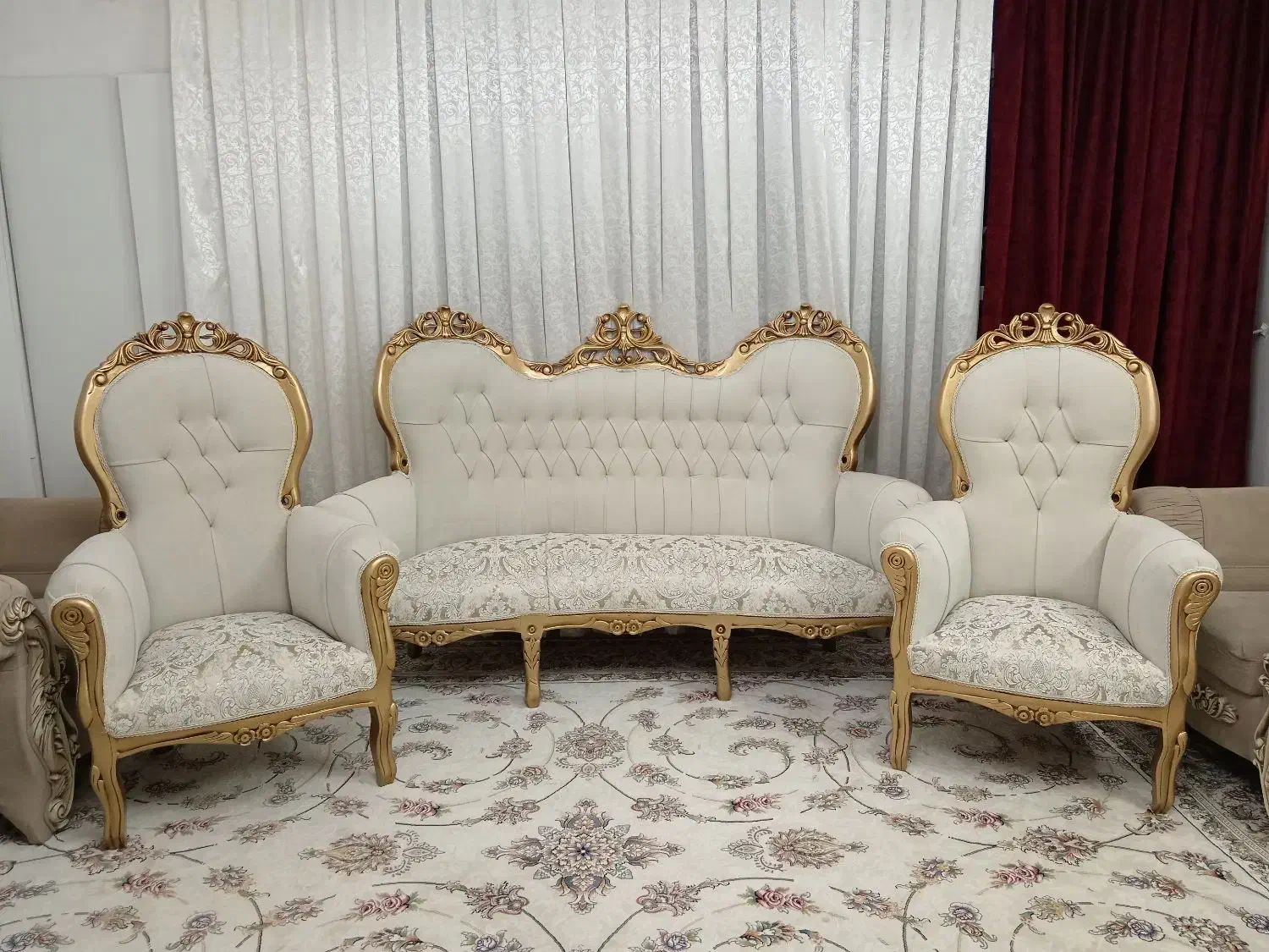 مبلمان سلطنتی9نفره نومناسب جهیزیه|مبلمان خانگی و میز عسلی|مشهد, ثامن|دیوار