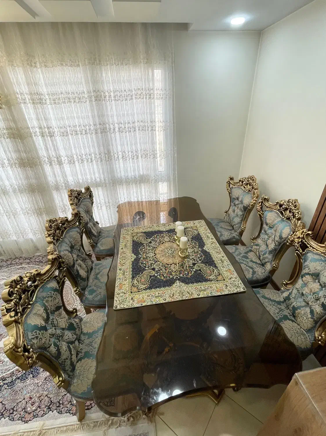 میز غذاخوری ۸ نفره در حد نو|میز و صندلی غذاخوری|تهران, آبشار تهران (دریاچه)|دیوار