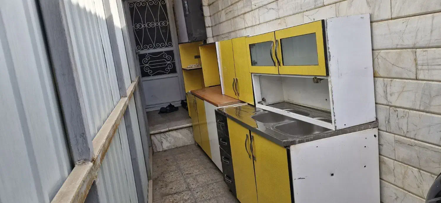 کابینت ۳ متر زمینی ۳ متر هوایی با سینک|مصالح و تجهیزات ساختمان|قم, زاویه|دیوار