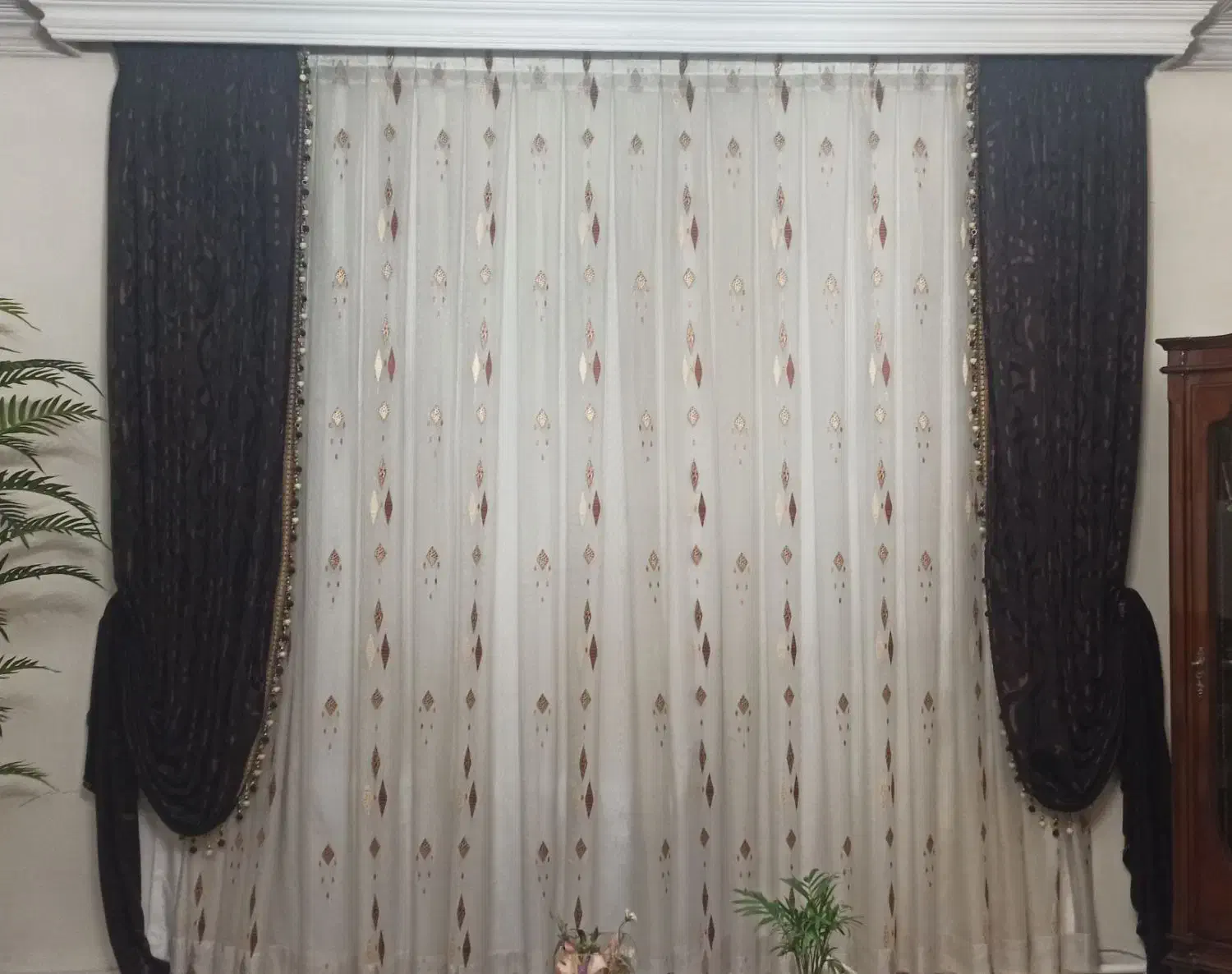 پرده حریر ترک|پرده، رانر، رومیزی|تهران, مهران|دیوار