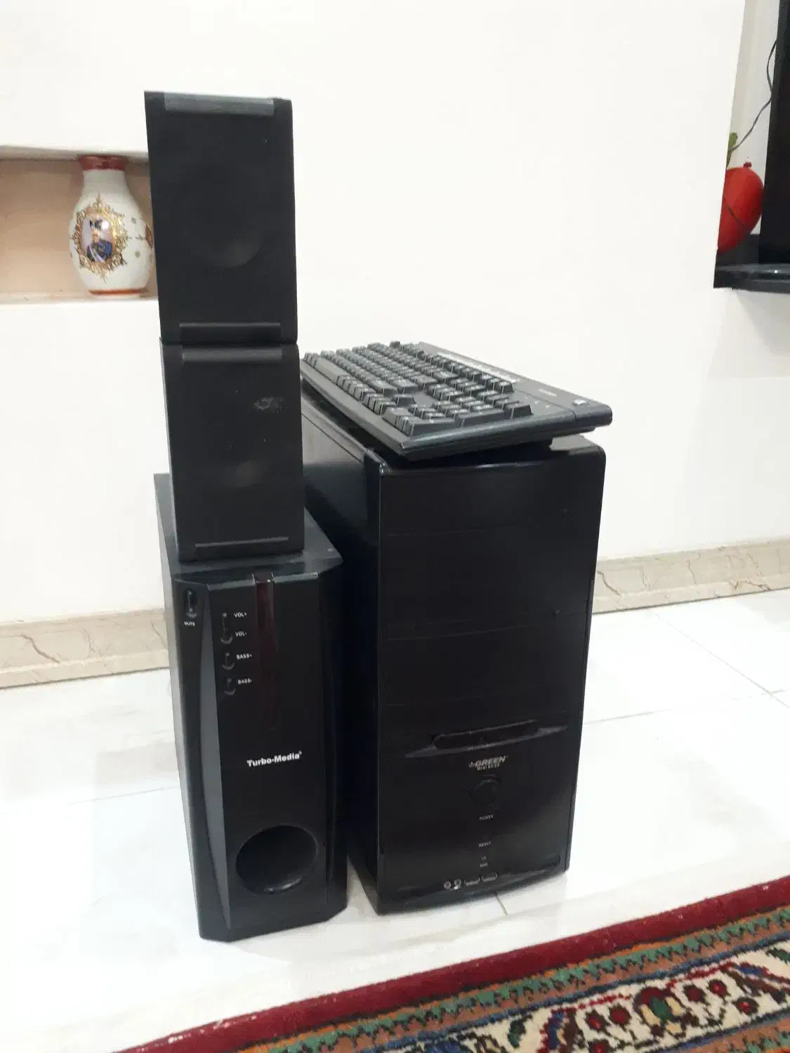 کیس گیرین به همراه آمپیلی و کیبورد|قطعات و لوازم جانبی رایانه|تهران, صد دستگاه|دیوار