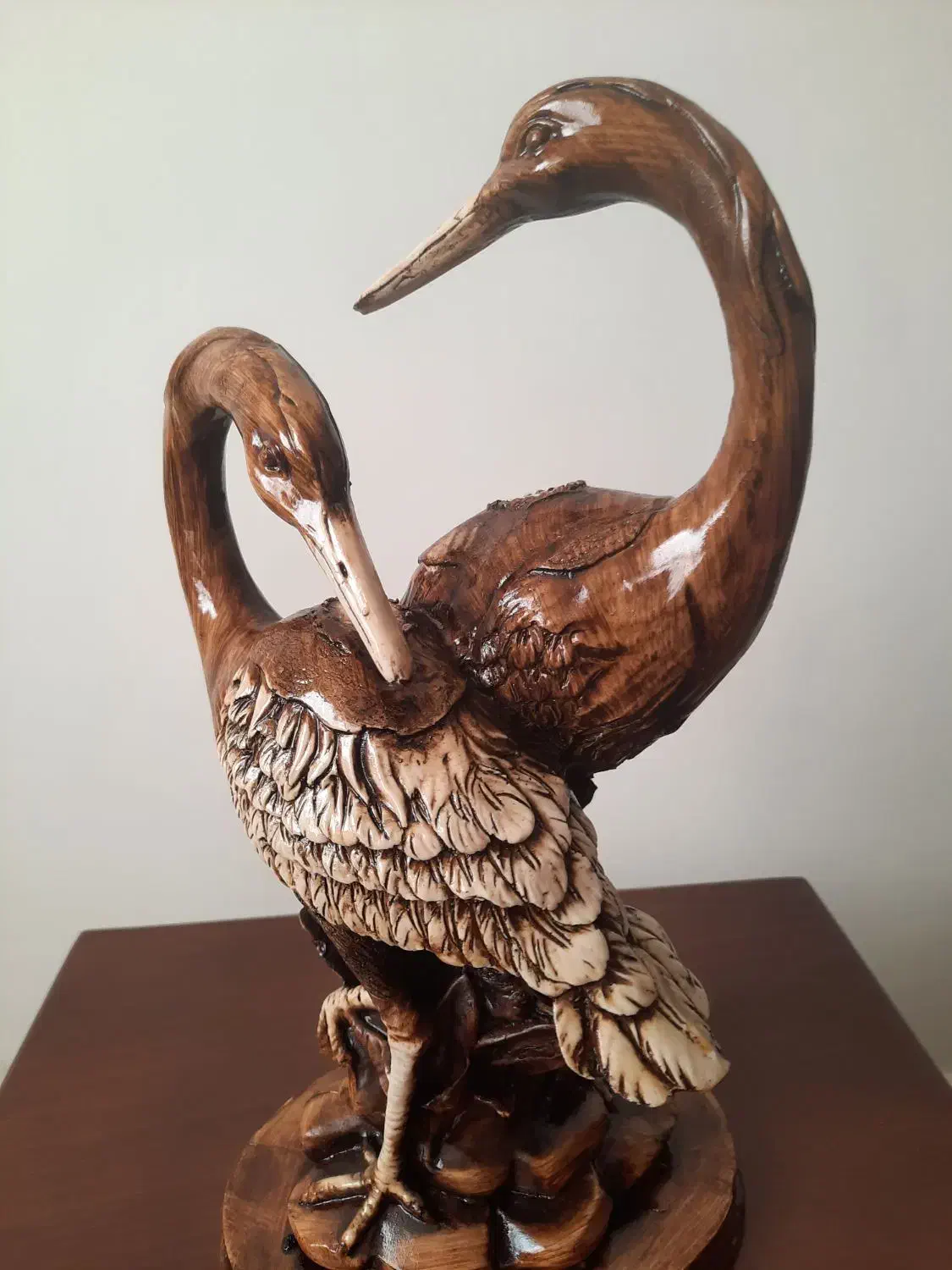 مجسمه زوج پرنده|مجسمه، تندیس، ماکت|بندر انزلی, کوی آزادگان|دیوار