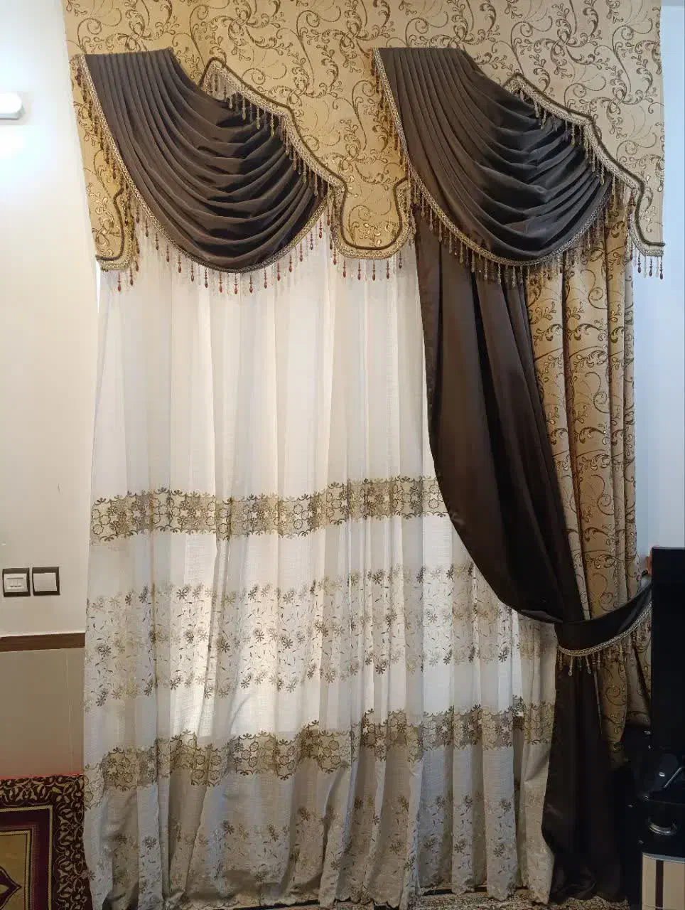 پرده سلطنتی|پرده، رانر، رومیزی|کازرون, |دیوار