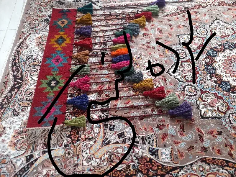 پرده تزئینی دست بافت|پرده، رانر، رومیزی|اهواز, بهارستان|دیوار