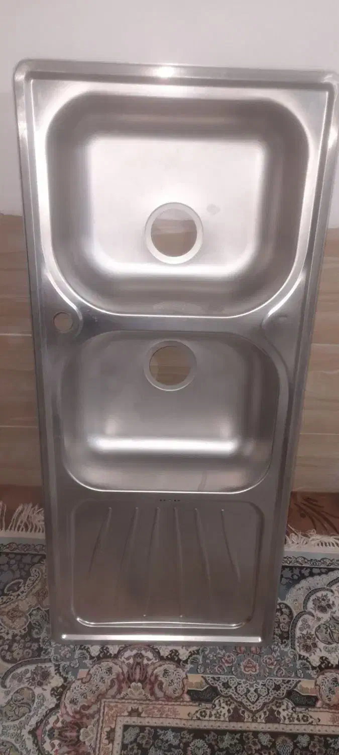 فروش فوری سینک ظرفشویی دوقلو استیل لبرز|مصالح و تجهیزات ساختمان|تربت جام, حافظ|دیوار
