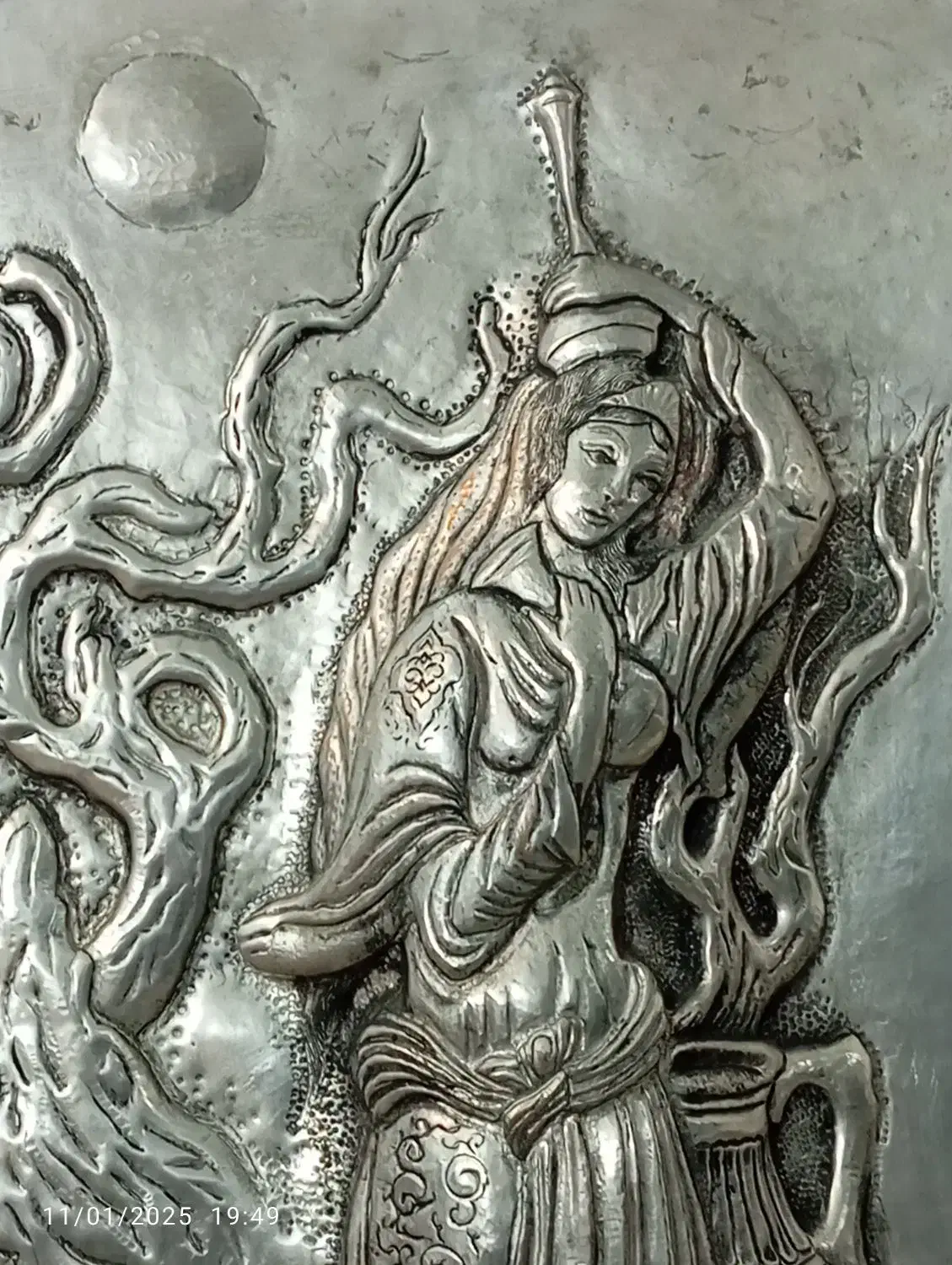 تابلو مس قلم مهر دار|کلکسیون اشیاء عتیقه|فولادشهر, مسکن مهر فولادشهر|دیوار