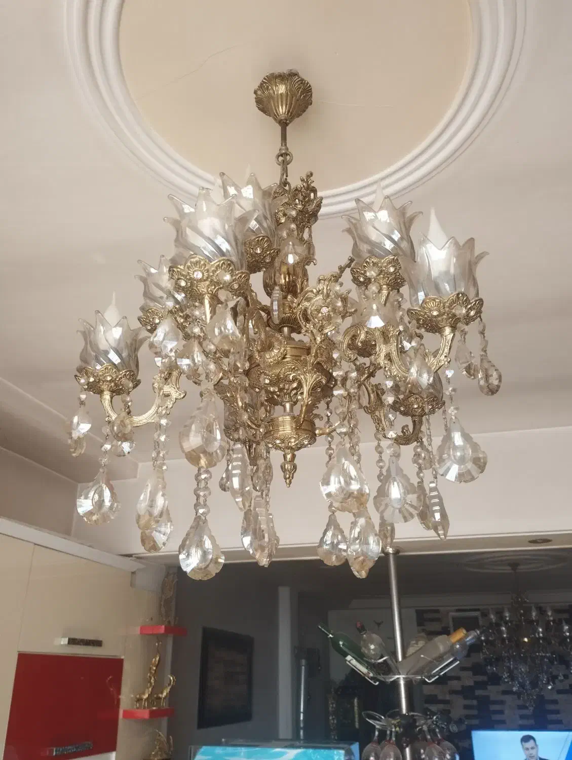 لوستر|لوستر و چراغ آویز|پاکدشت, پاکدشت (مامازند)|دیوار