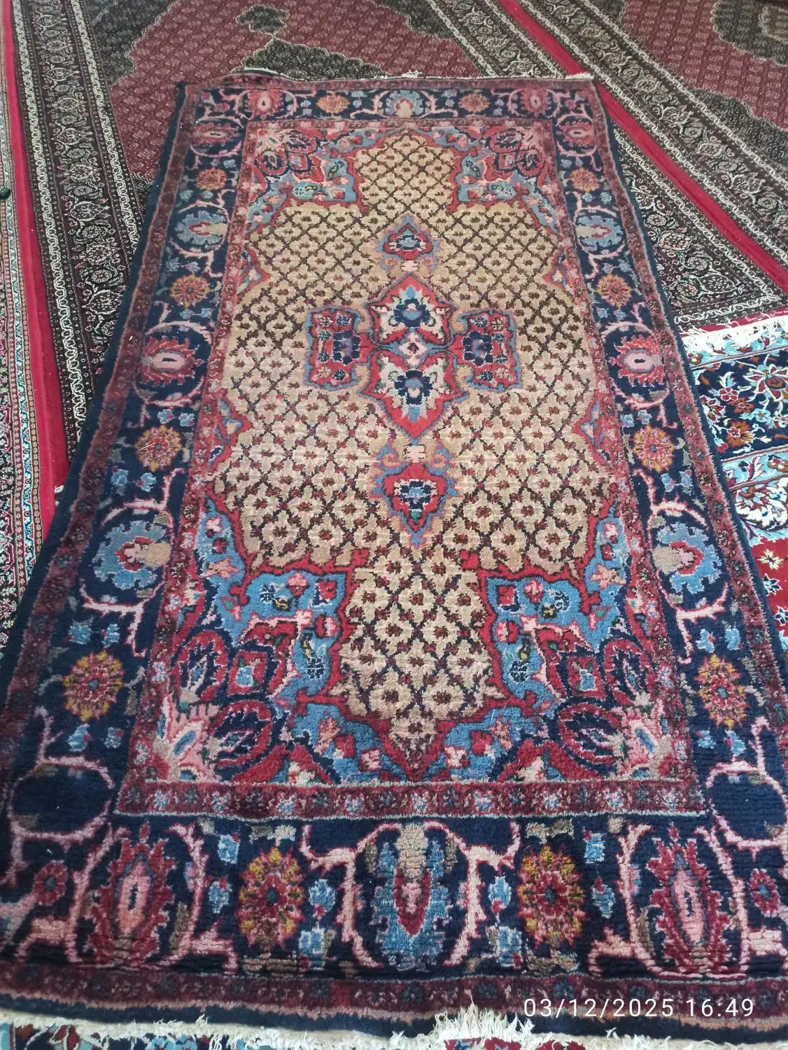 فرش دست بافت کردی|فرش|کرمانشاه, |دیوار