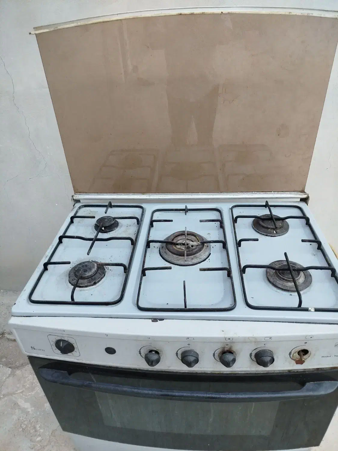 اجاق گاز 5شعله|اجاق گاز و لوازم برقی پخت‌وپز|کاکی, |دیوار