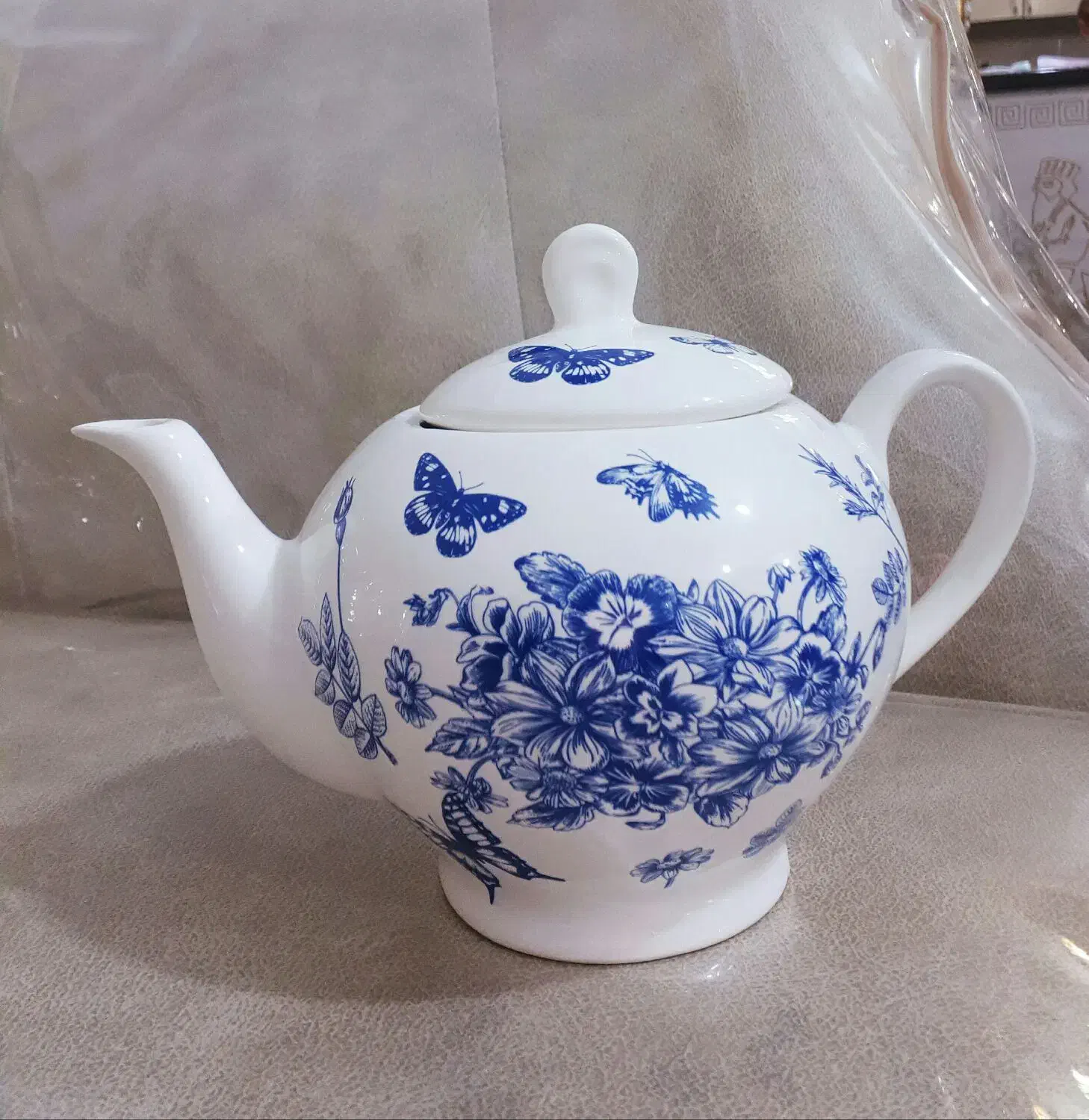 قوری وماگ قلم آبی|قوری، کتری، قهوهساز دستی|کرمانشاه, |دیوار