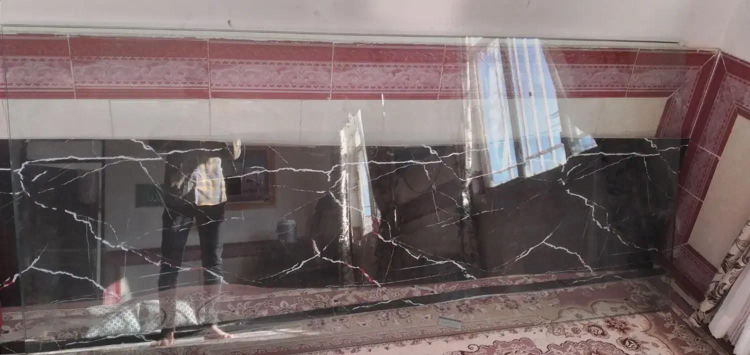 شیشه اپن جزیره ۱۰ میل و سنگ اپن ۳ متری|مصالح و تجهیزات ساختمان|باخزر, |دیوار