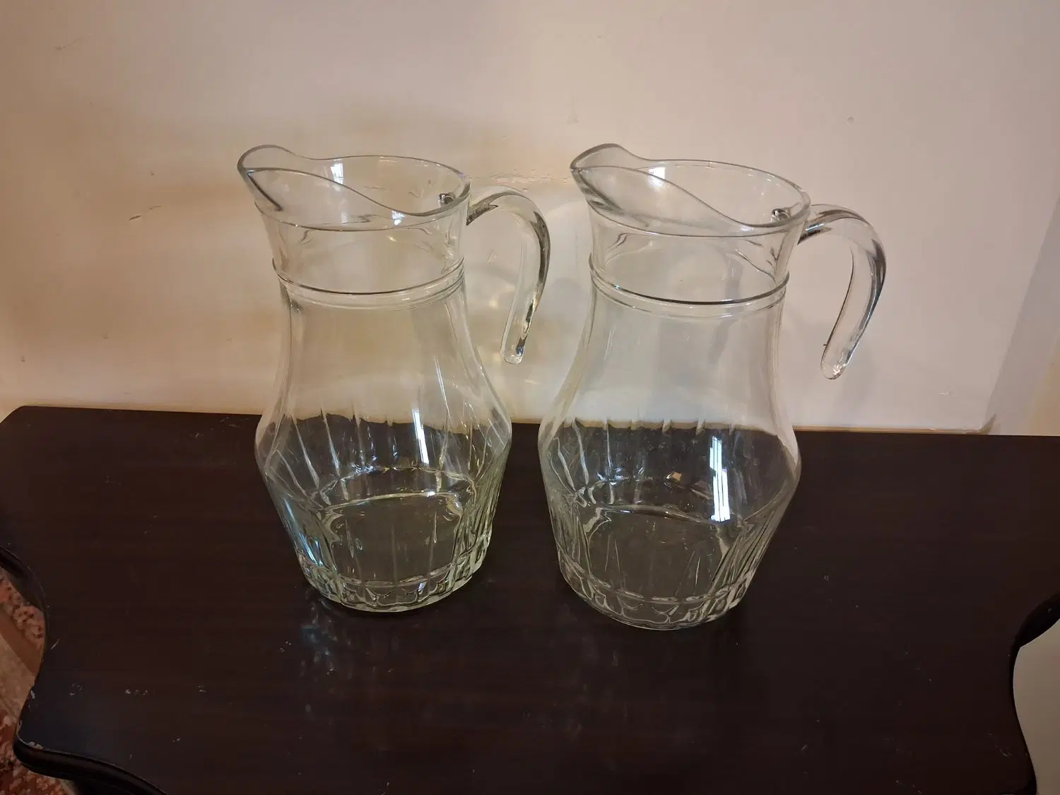ست پارچ شیشه ای ،پارچ شیشه ای لومیناک فرانسه ۲پارچ|ظروف سرو و پذیرایی|اهواز, کمپلو شمالی|دیوار