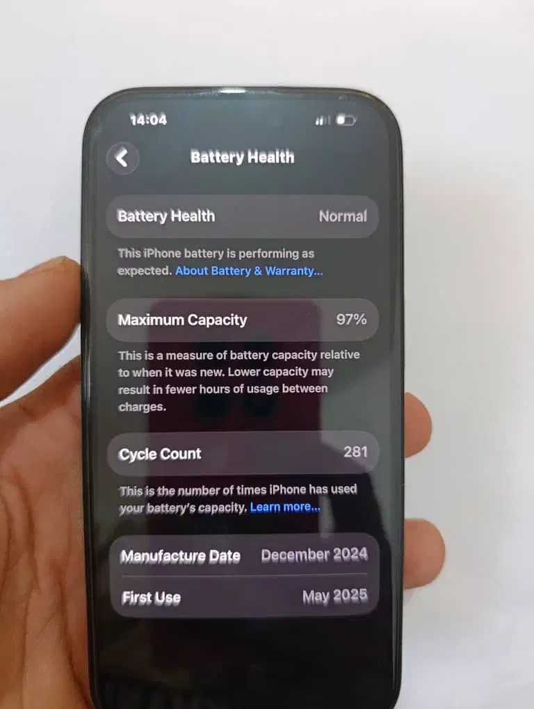 آیفون ۱۶ نرمال نوعه نو باتری ۹۷|موبایل|فلاورجان, |دیوار