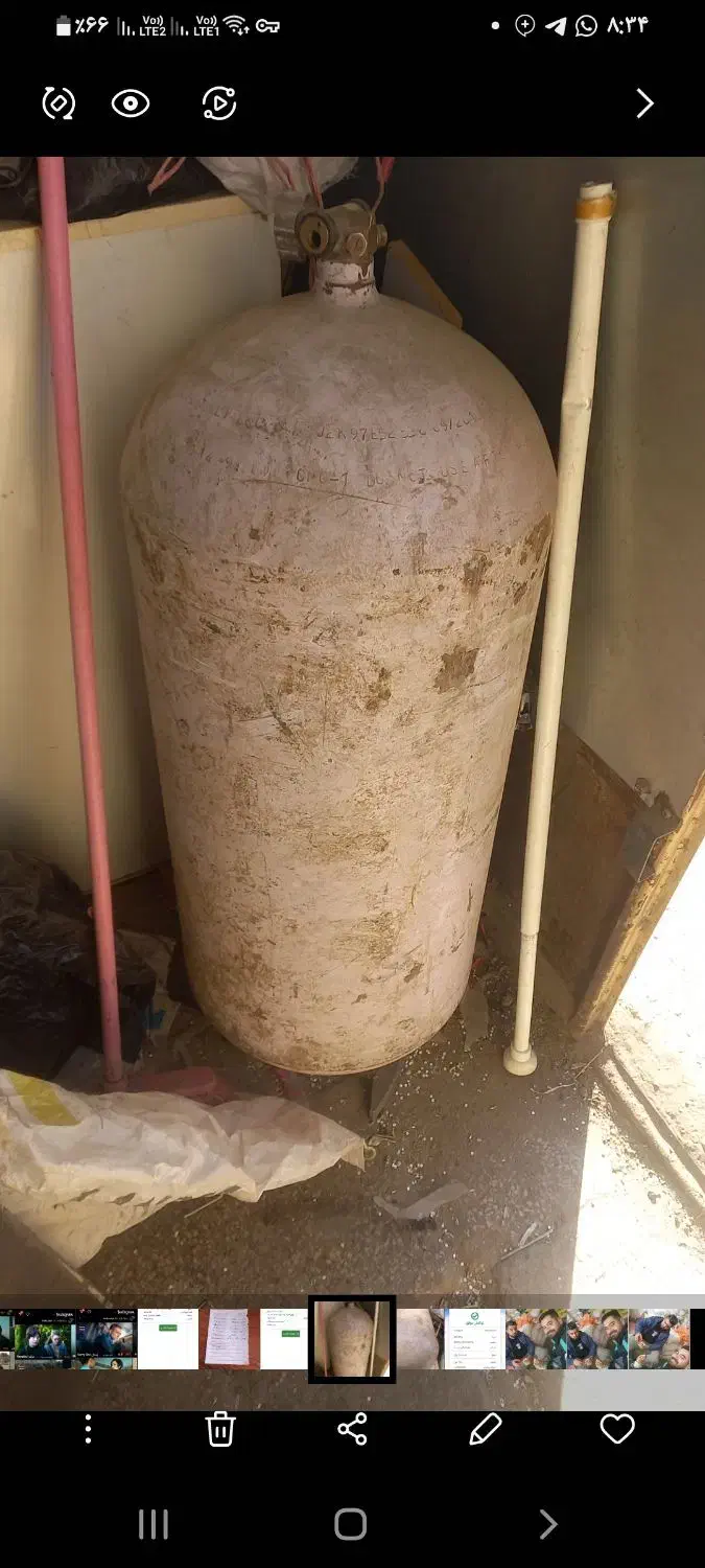 کپسول گاز cng بزرگ بدون وسایل|قطعات یدکی و لوازم جانبی|تربت جام, حافظ|دیوار