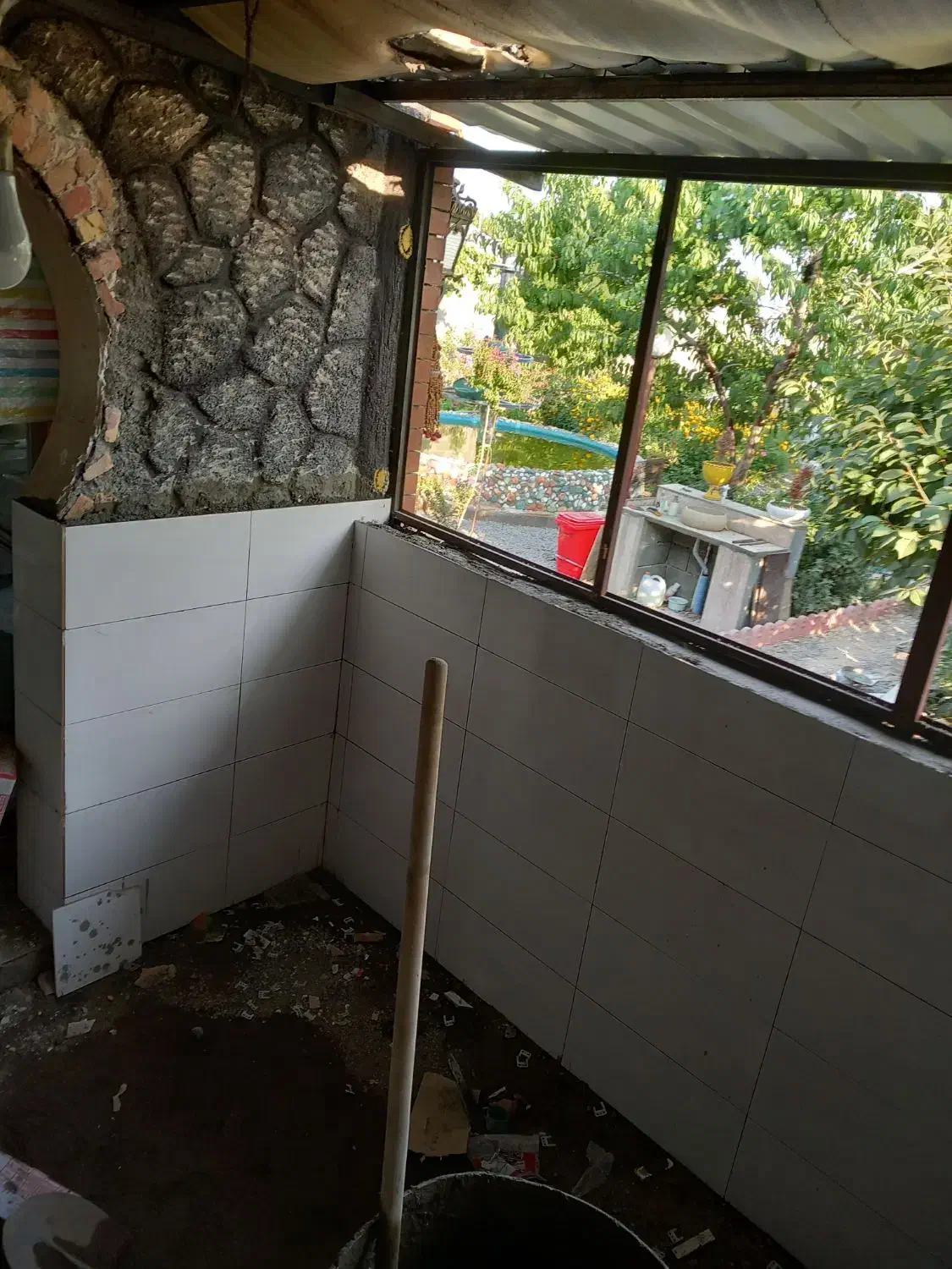 کاشی کاری سرامیک کاری  سیمان کاری...|خدمات پیشه و مهارت|اهر, |دیوار