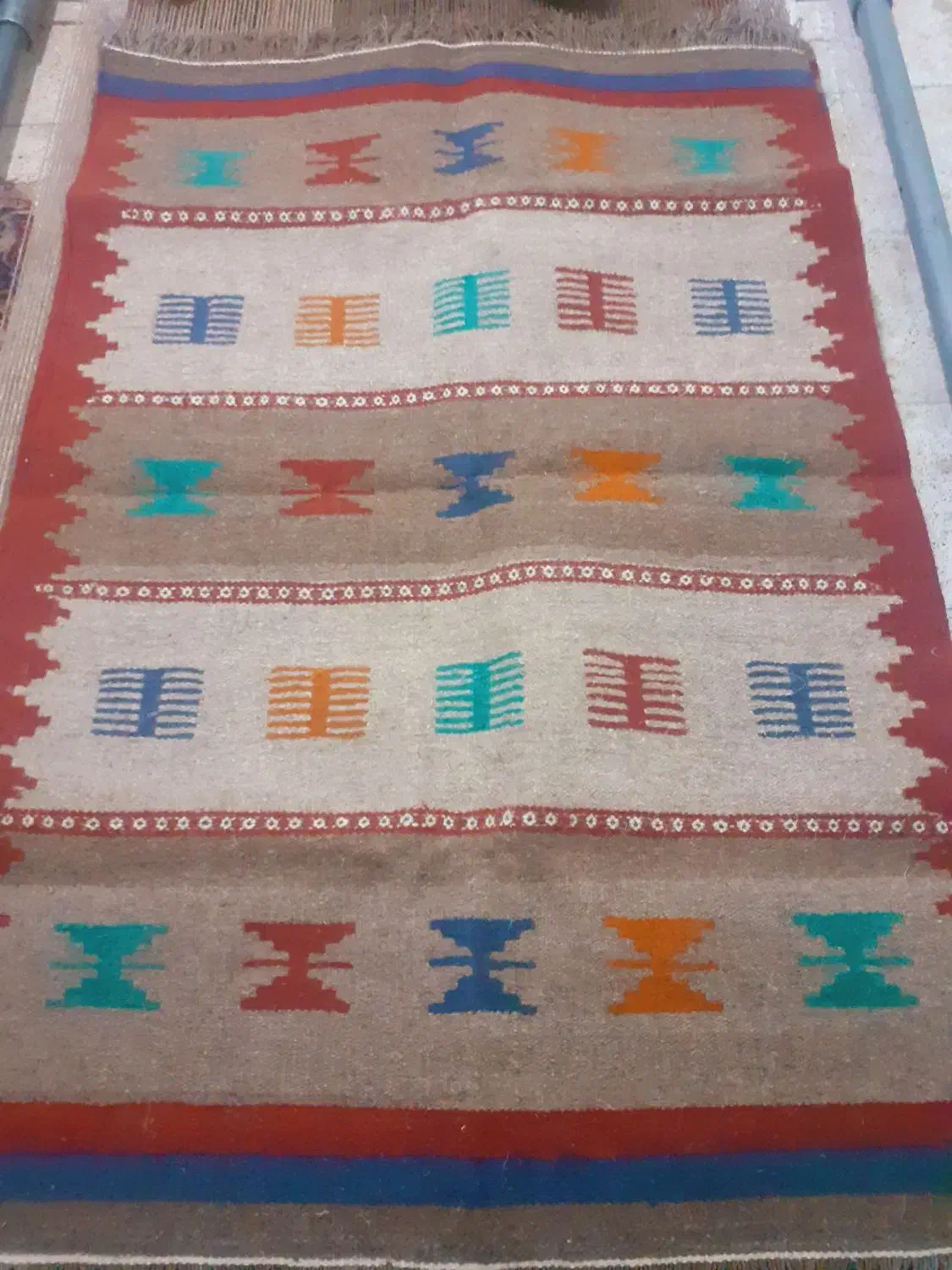 گلیم دستباف|گلیم، جاجیم، گبه|نجف‌آباد, یزدانشهر|دیوار