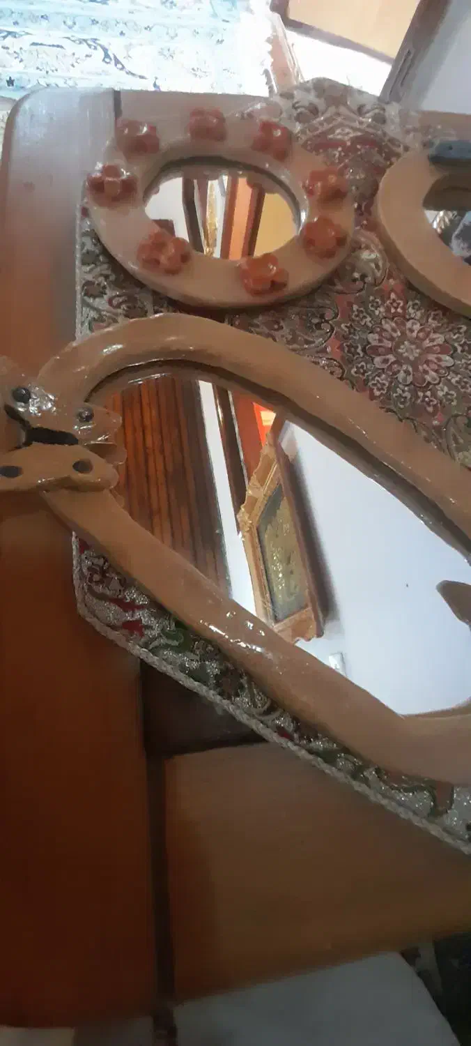 اینه سفالی دستسازه|آینه|تنکابن, |دیوار