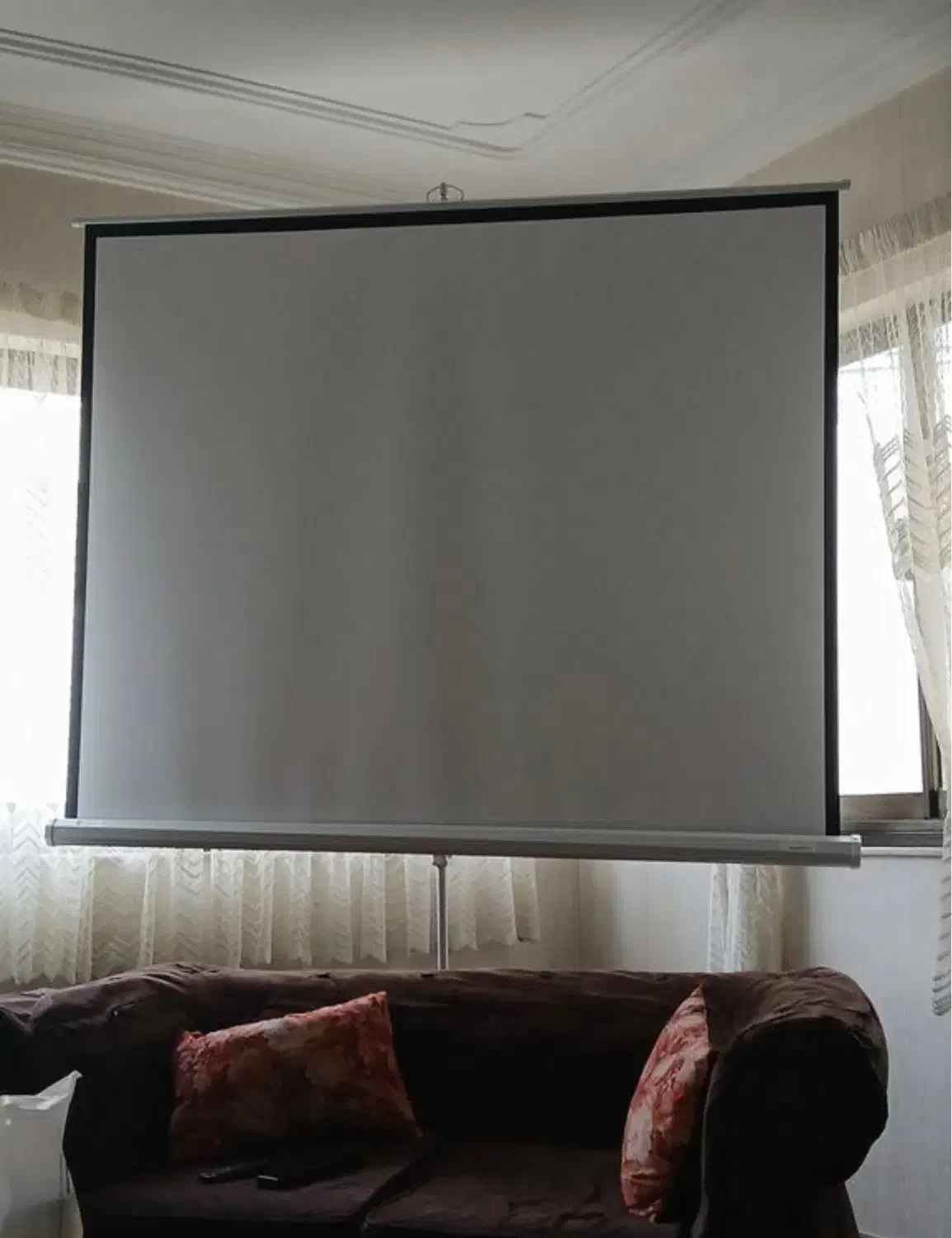 پرده پروژکتور پایه دار|تلویزیون و پروژکتور|یزد, |دیوار
