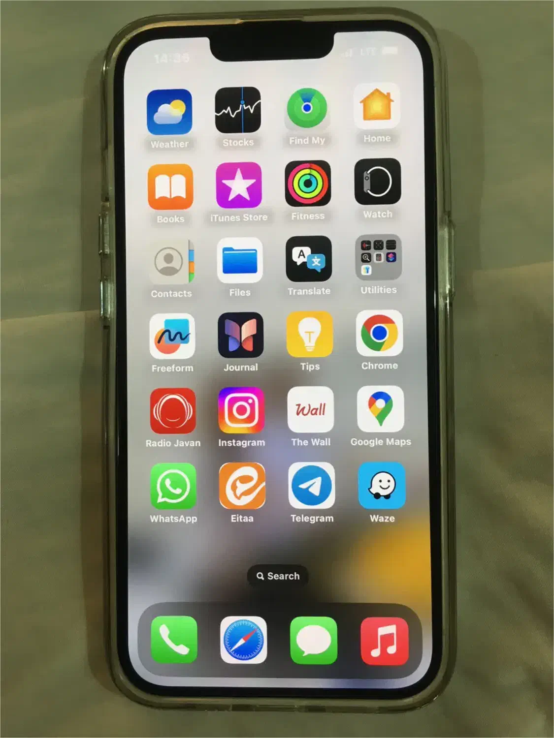 آیفون ۱۴نرمال۱۲۸ گیگ پک اصلی دو سیمکارت بدون نقطه|موبایل|تهران, پونک|دیوار