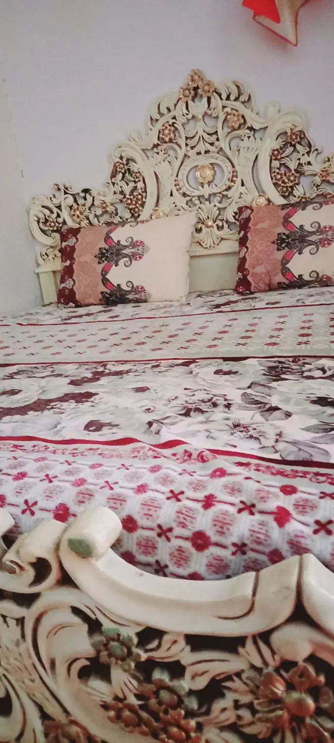 تخت خواب دونفره منبتی|تخت و سرویس خواب|شهریار, بکه|دیوار