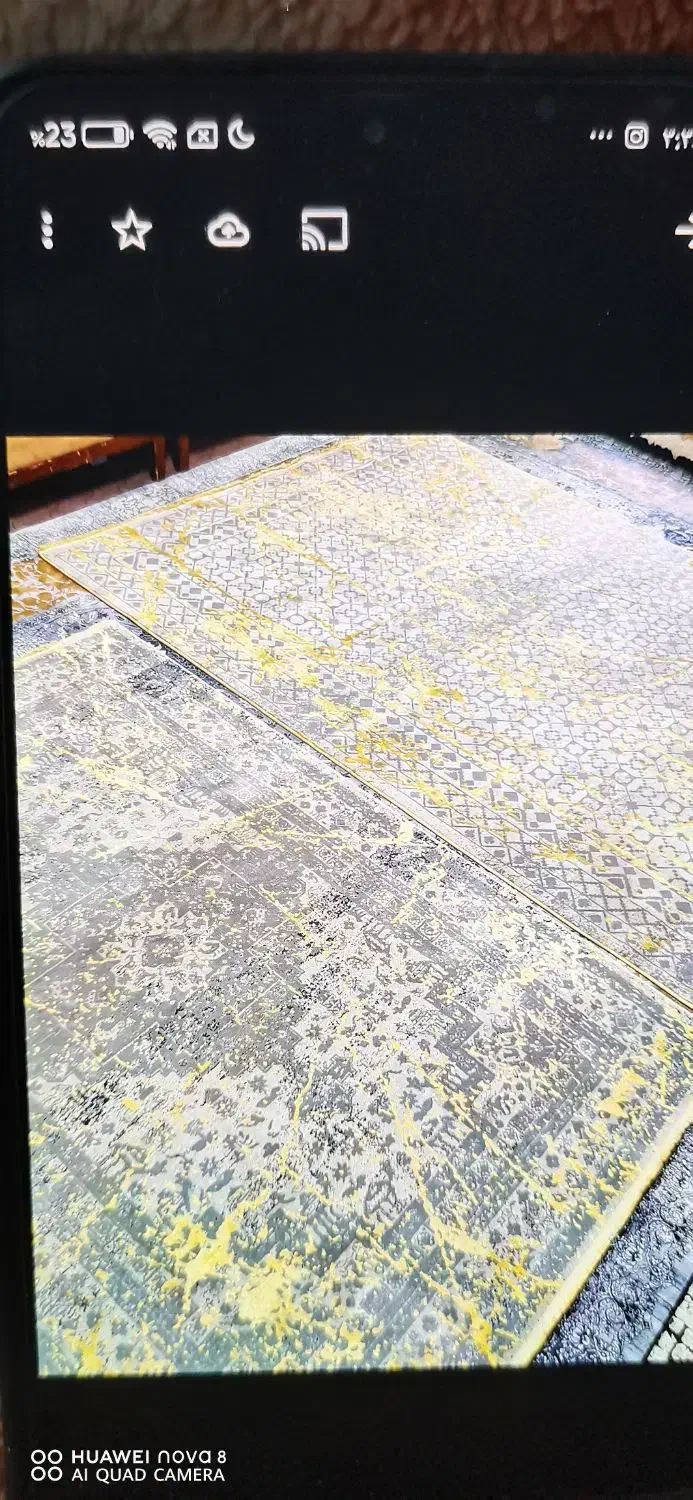 دوعددفرش 6متری و4متری طلایی جنس نخ|فرش|پاکدشت, پاکدشت (مامازند)|دیوار