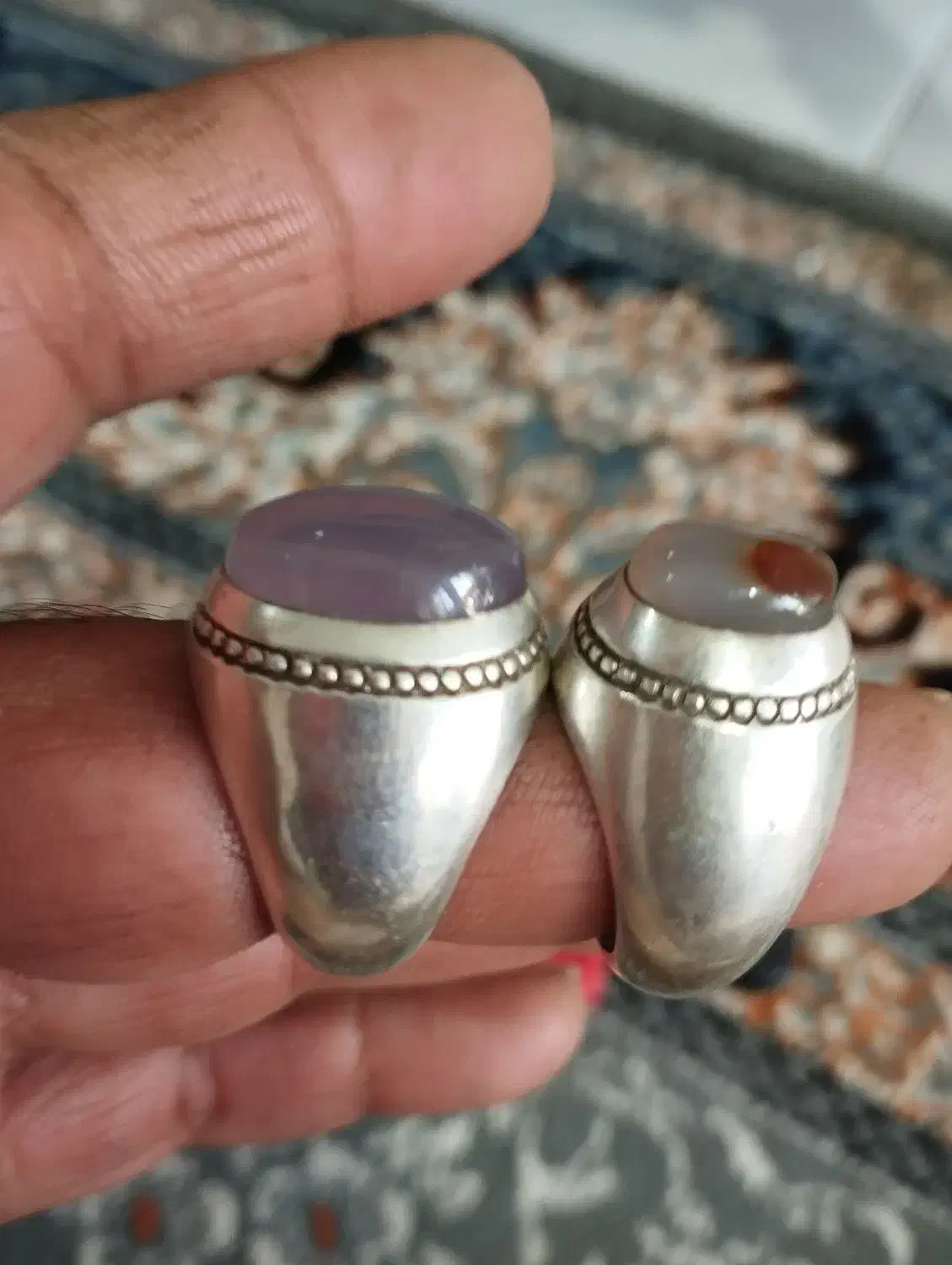 انگشتر عقیق کبود یمنی رکاب صدوقی|جواهرات|مشهد, شهید شهریاری|دیوار