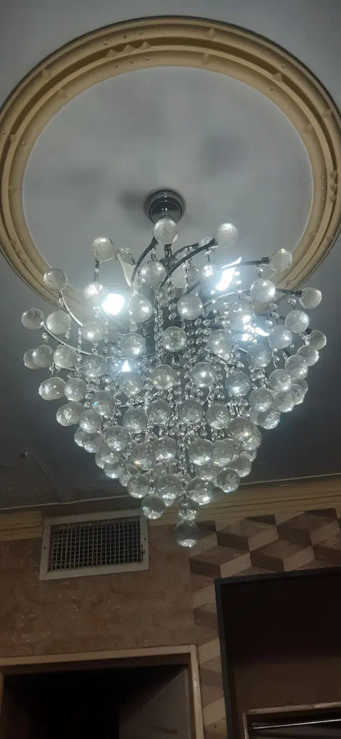 لوستر کریستال|لوستر و چراغ آویز|کرج, برغان|دیوار