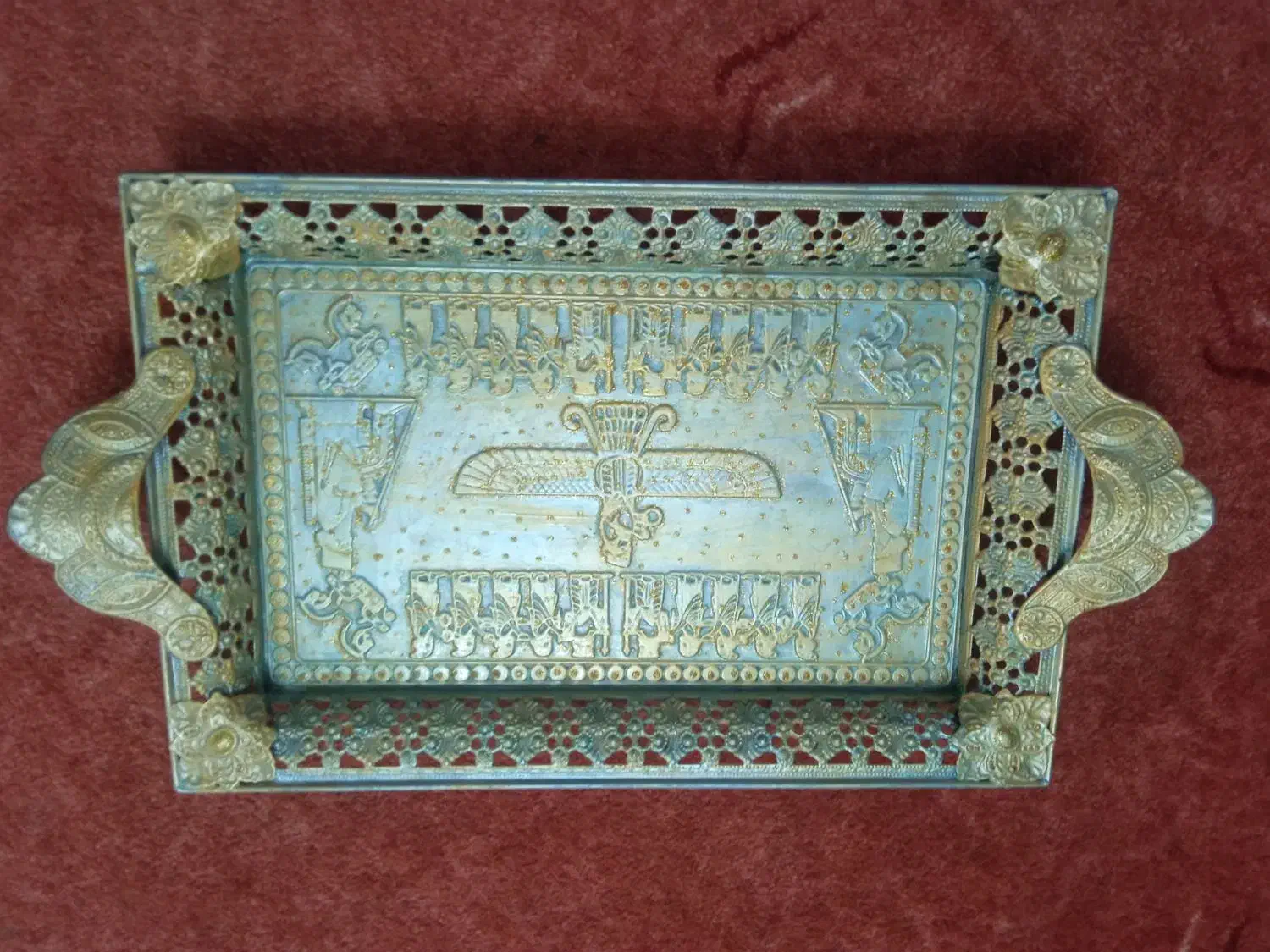 سینی|ظروف سرو و پذیرایی|شیراز, میانرود|دیوار