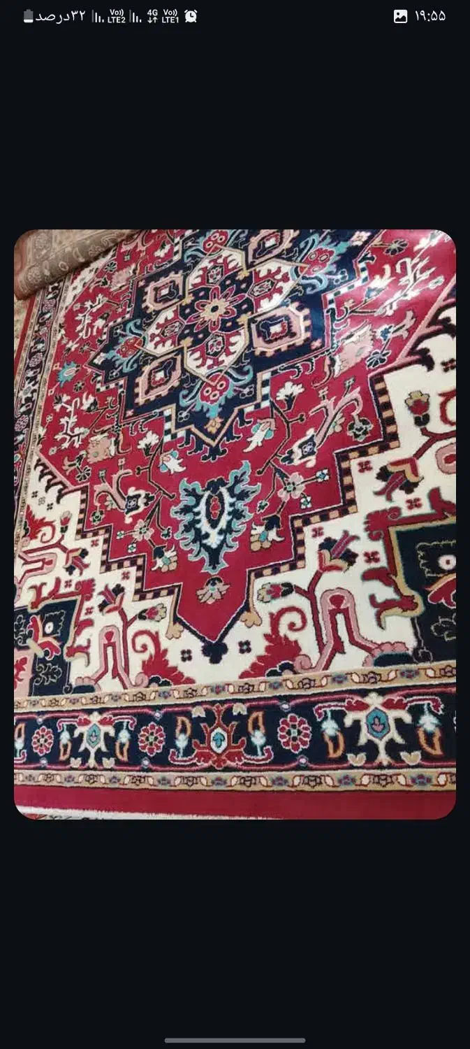 فرش ماشینی ۱ جفت در حد نو هست|فرش|بناب, |دیوار