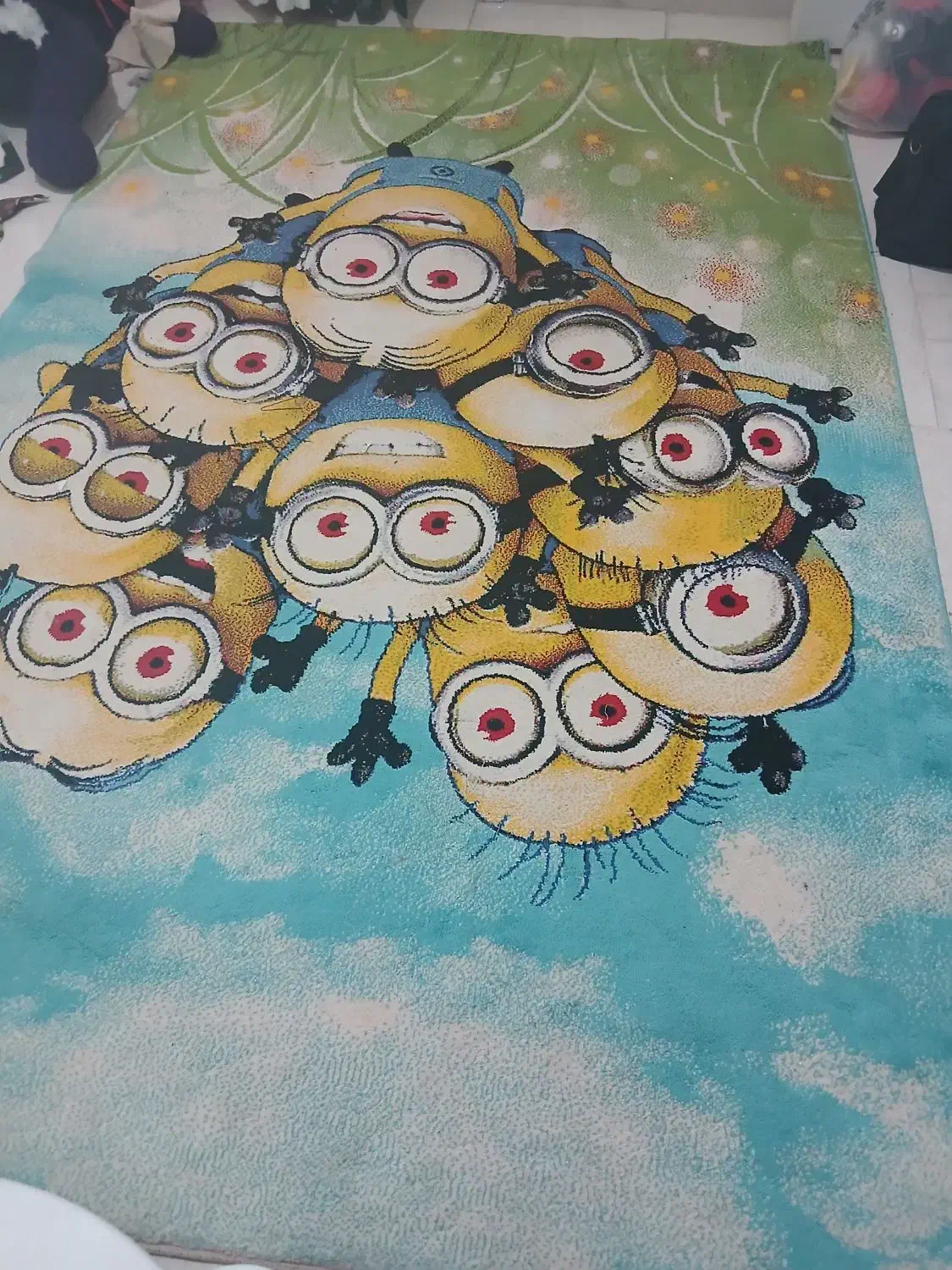 فرش اتاق کودک طرح مینیون درسایز  ۲/۳۰در ۱/۴۵|فرش|اسلام‌شهر, شهرک واوان|دیوار