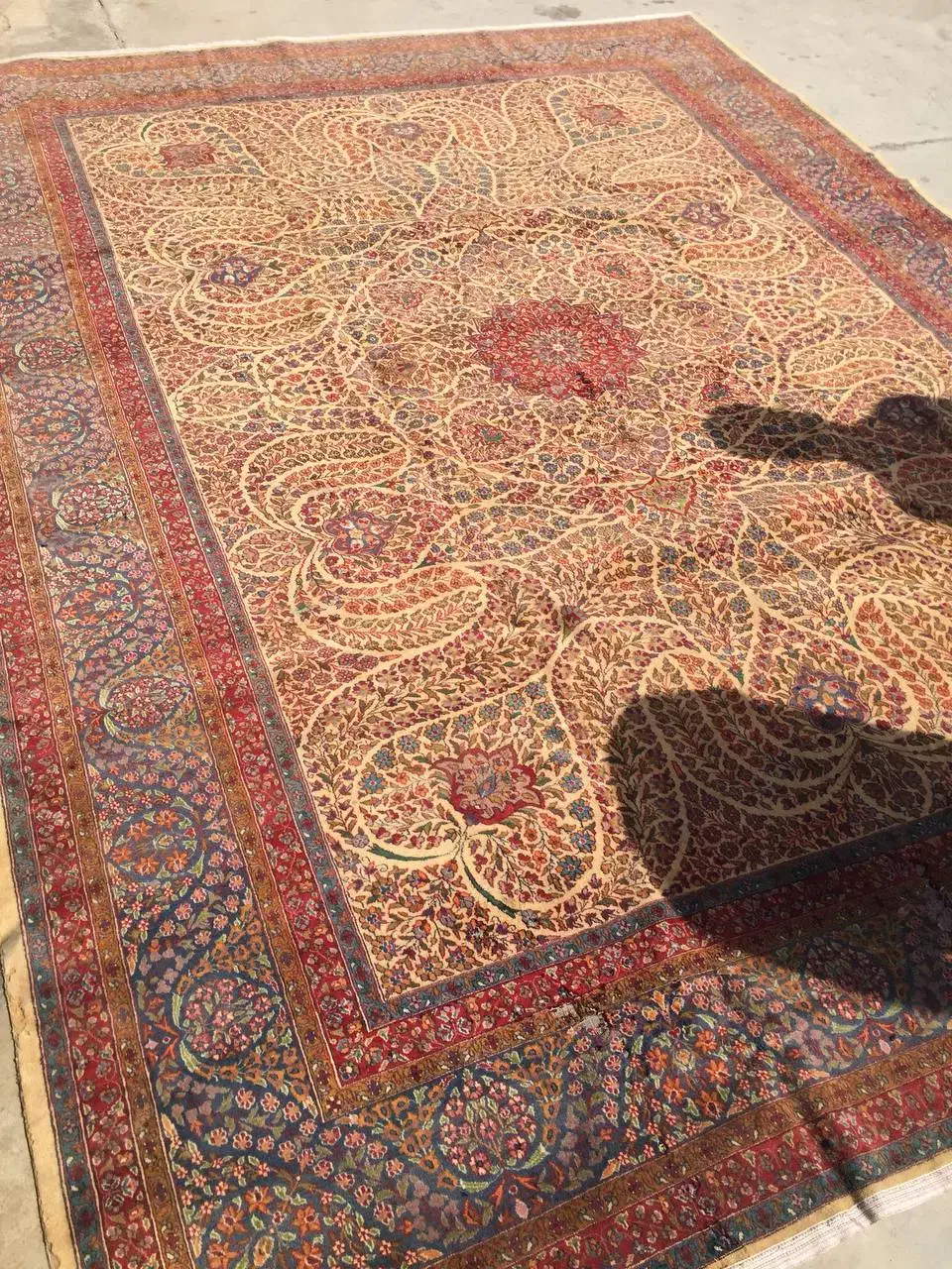 ۲ تخته فرش دستبافت کرمان ۱۰متر و بختیار ۱۲متری|فرش|تهران, خانی آباد نو شمالی|دیوار