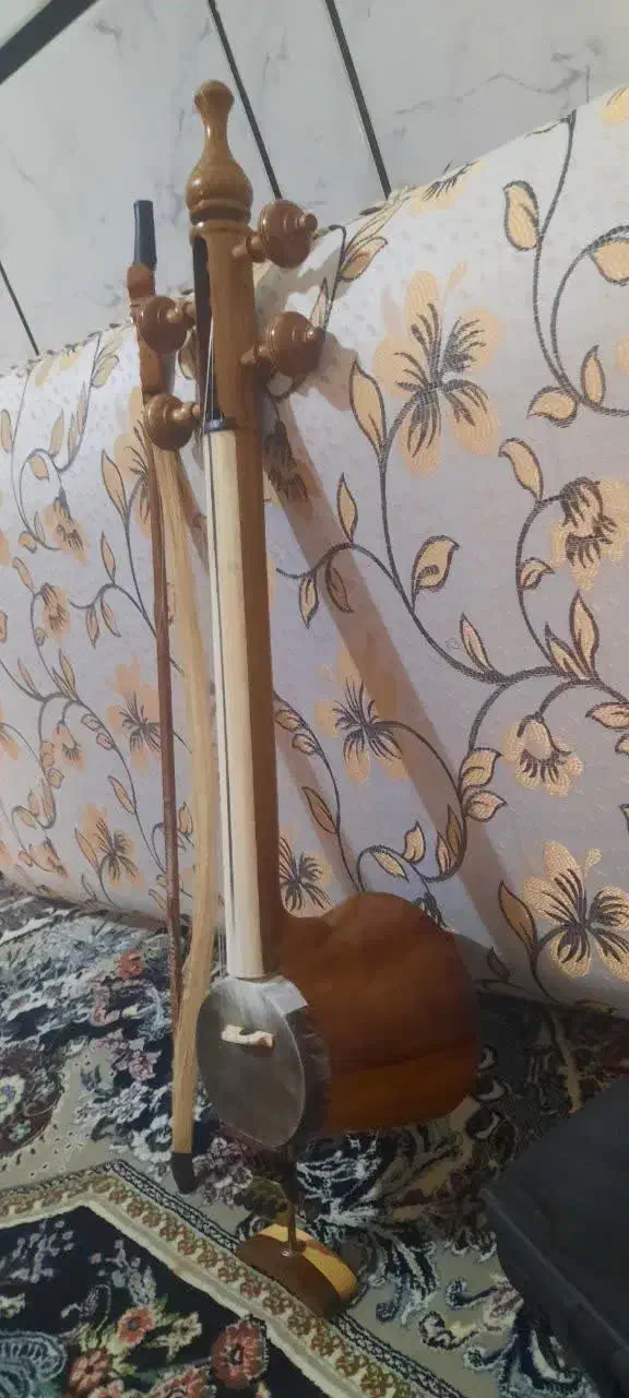 کمانچه استخوان کاری حرفه ای|سازهای سنتی|دزفول, |دیوار